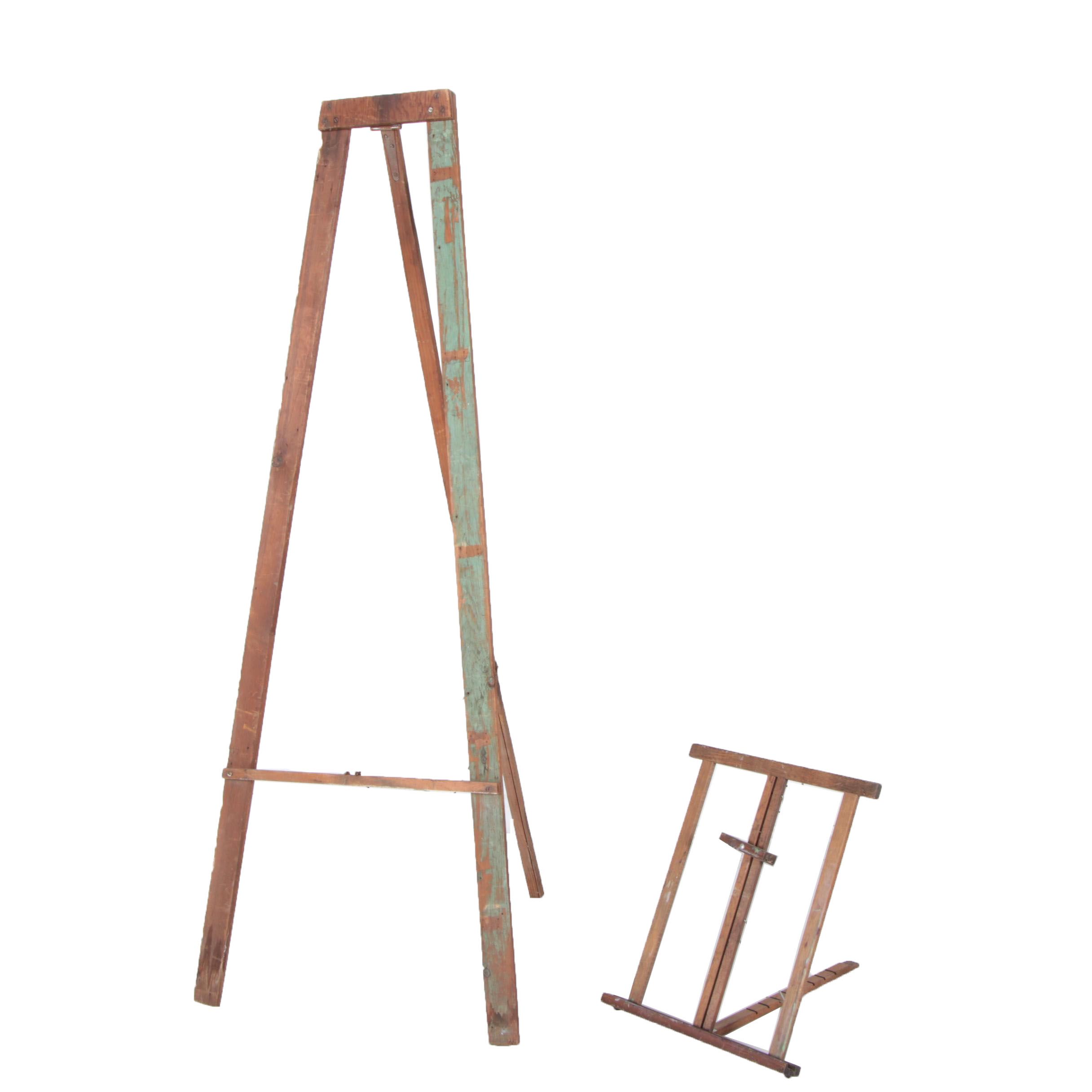 Vintage Wooden Easels