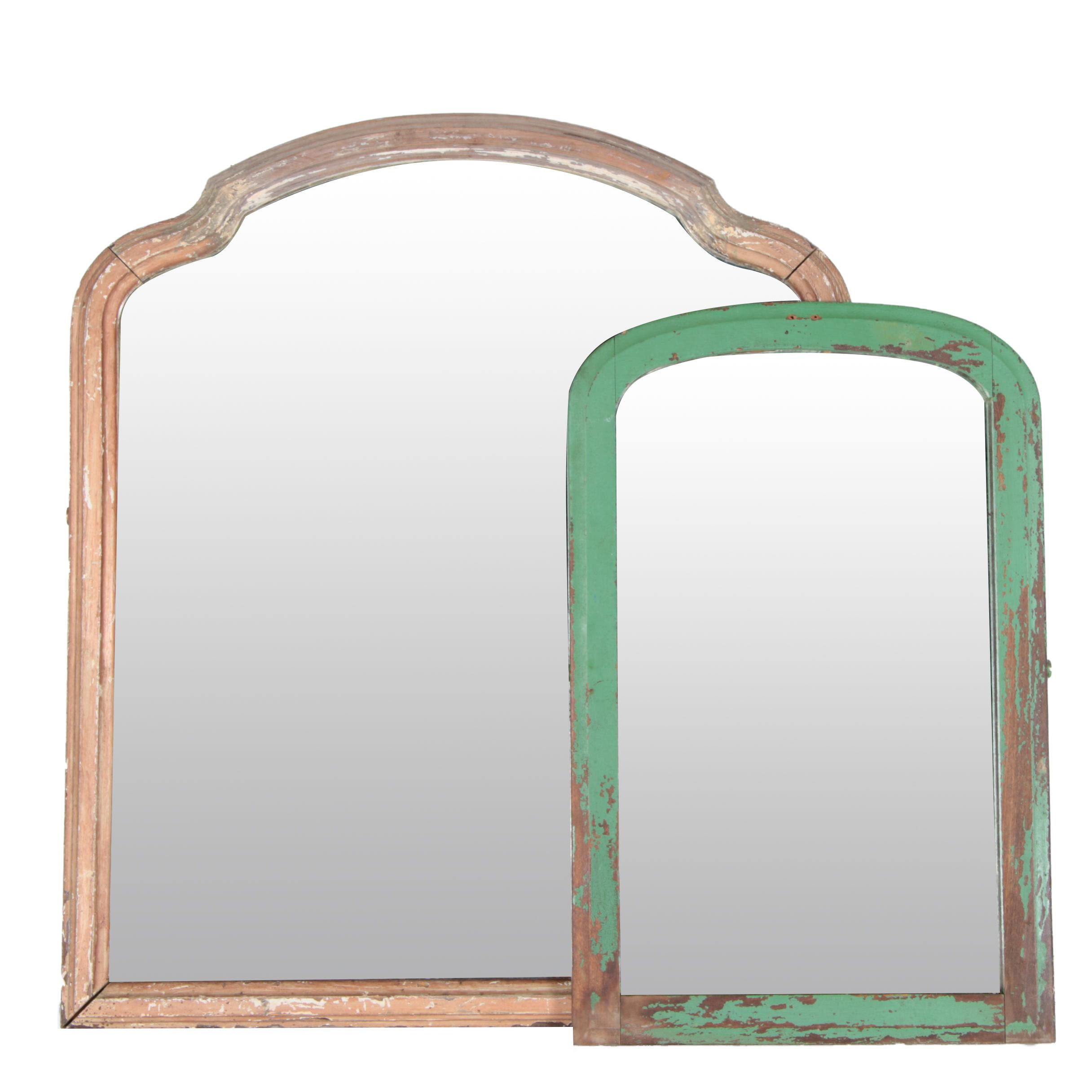 Vintage Wood Framed Mirrors