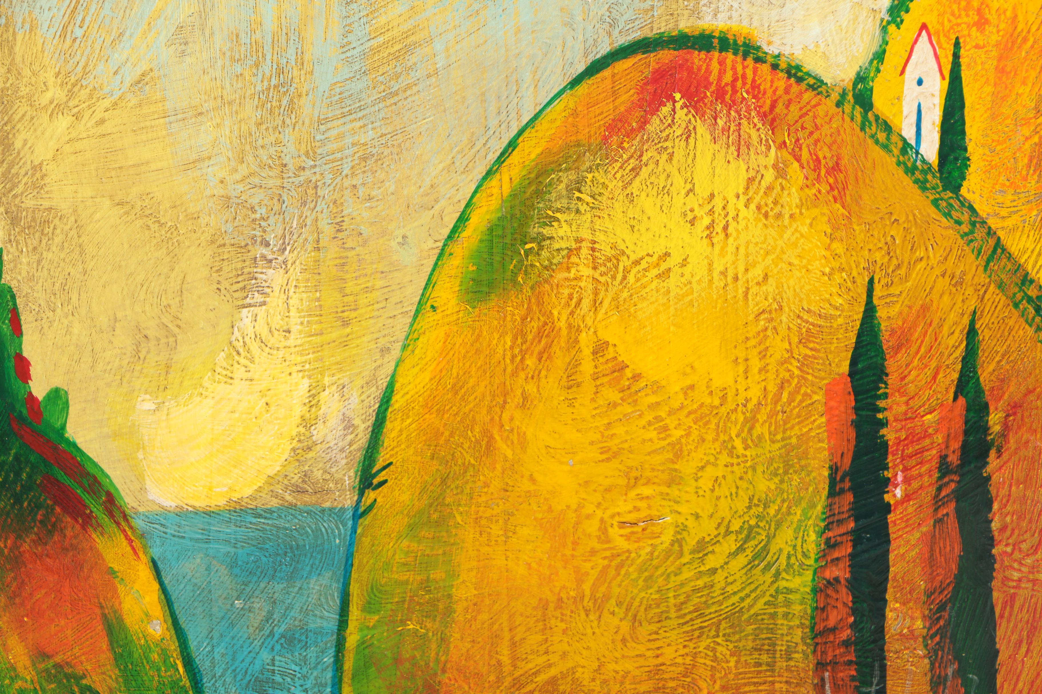 Janet Weed Beaver 2003 Oil Painted Wall Plaque for "Southern Living - At Home"