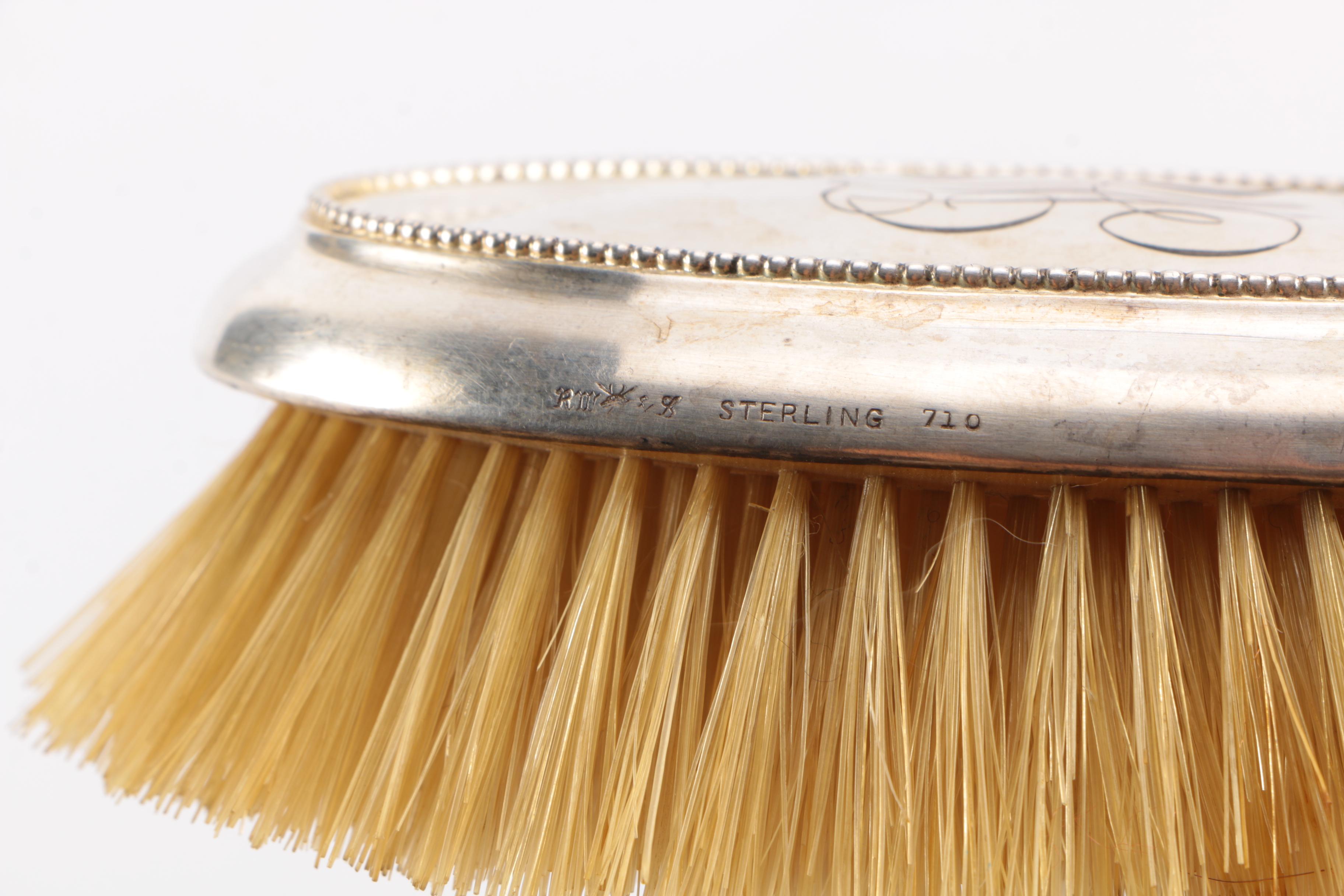 Gorham and Other Sterling Silver Backed Vanity Brushes