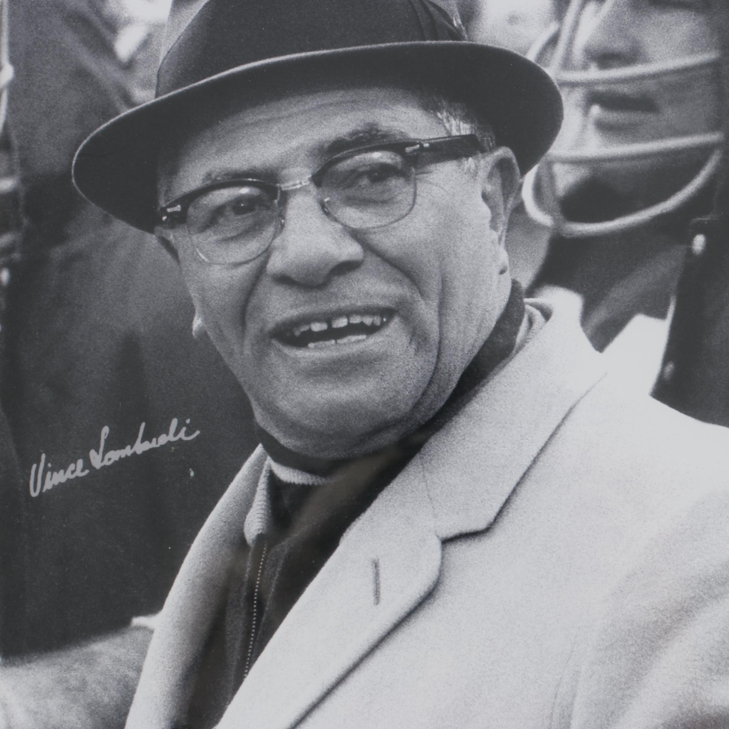 Signed Vince Lombardi Photograph