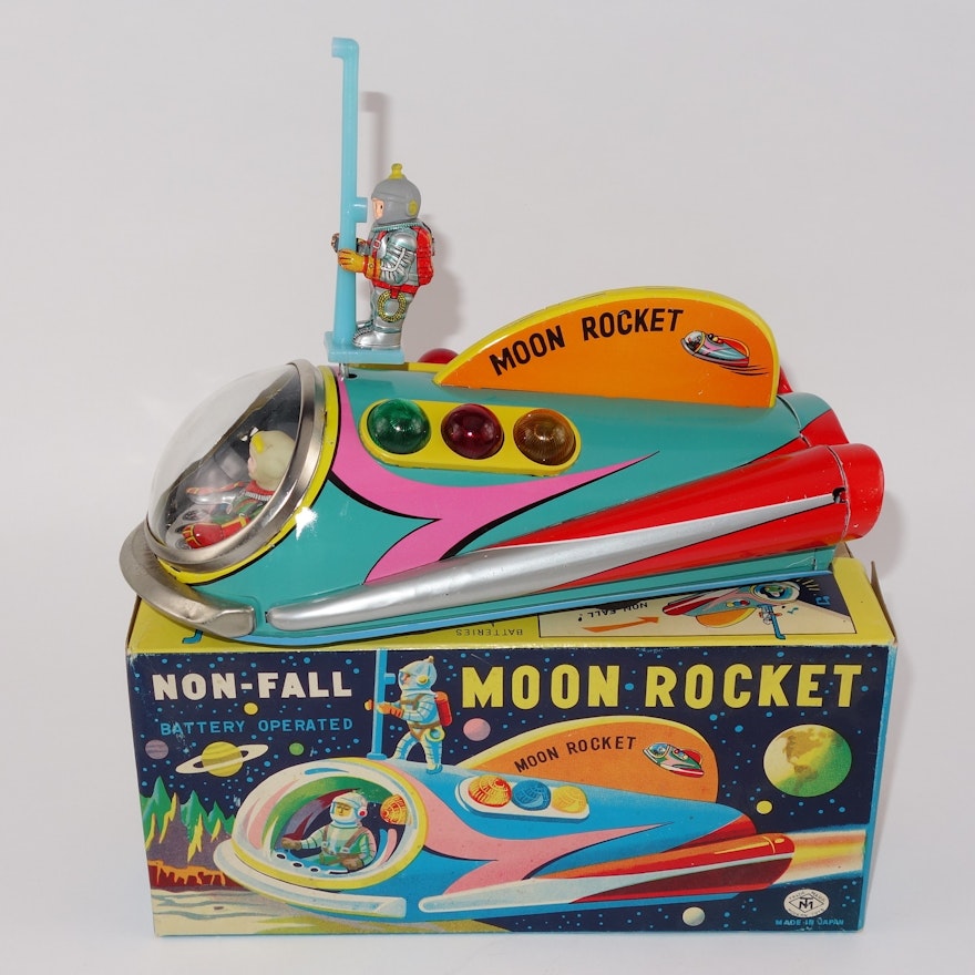 Vintage "Moon Roket" Toy by Trade Mark Toys