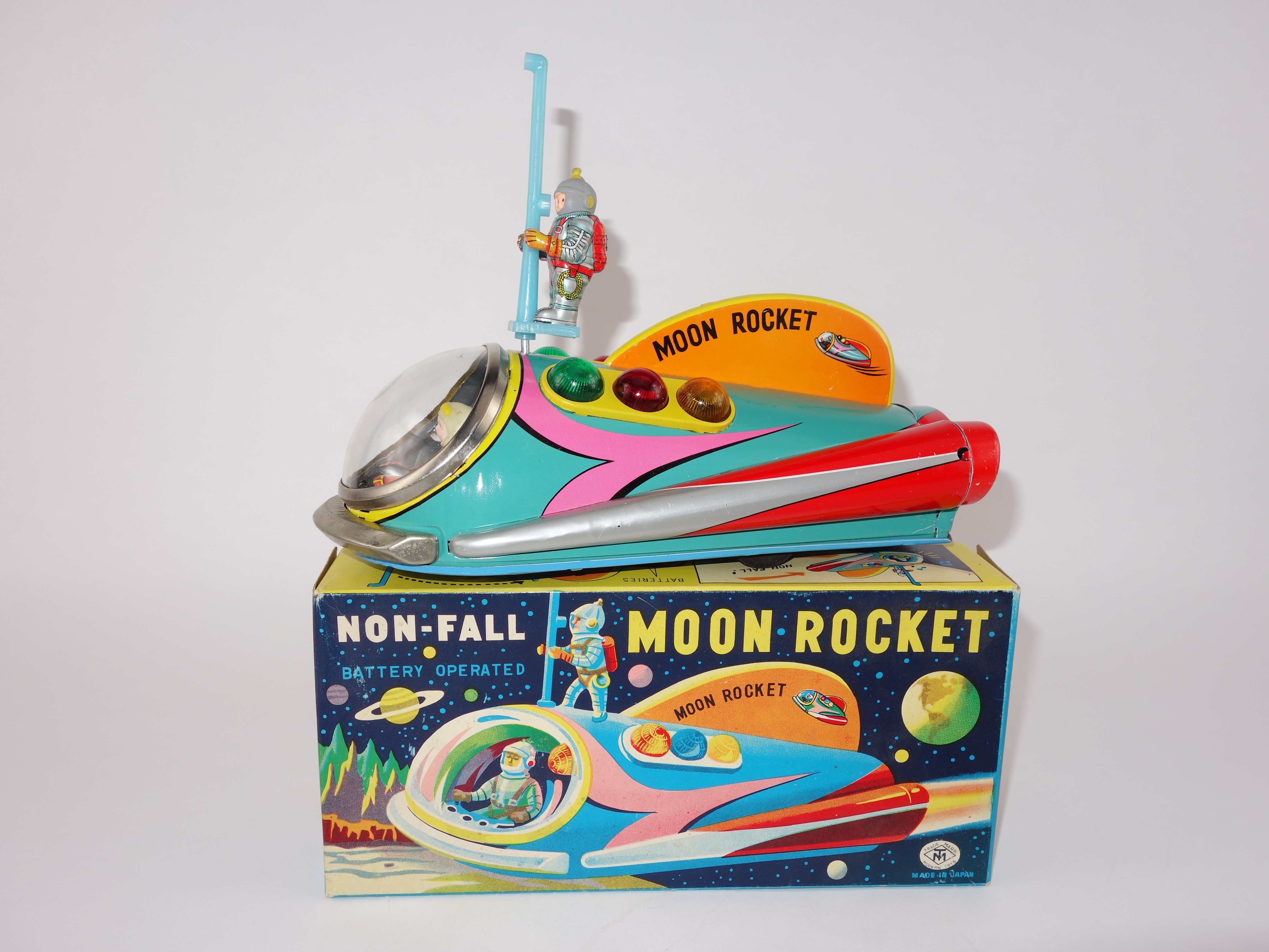 Vintage "Moon Roket" Toy by Trade Mark Toys