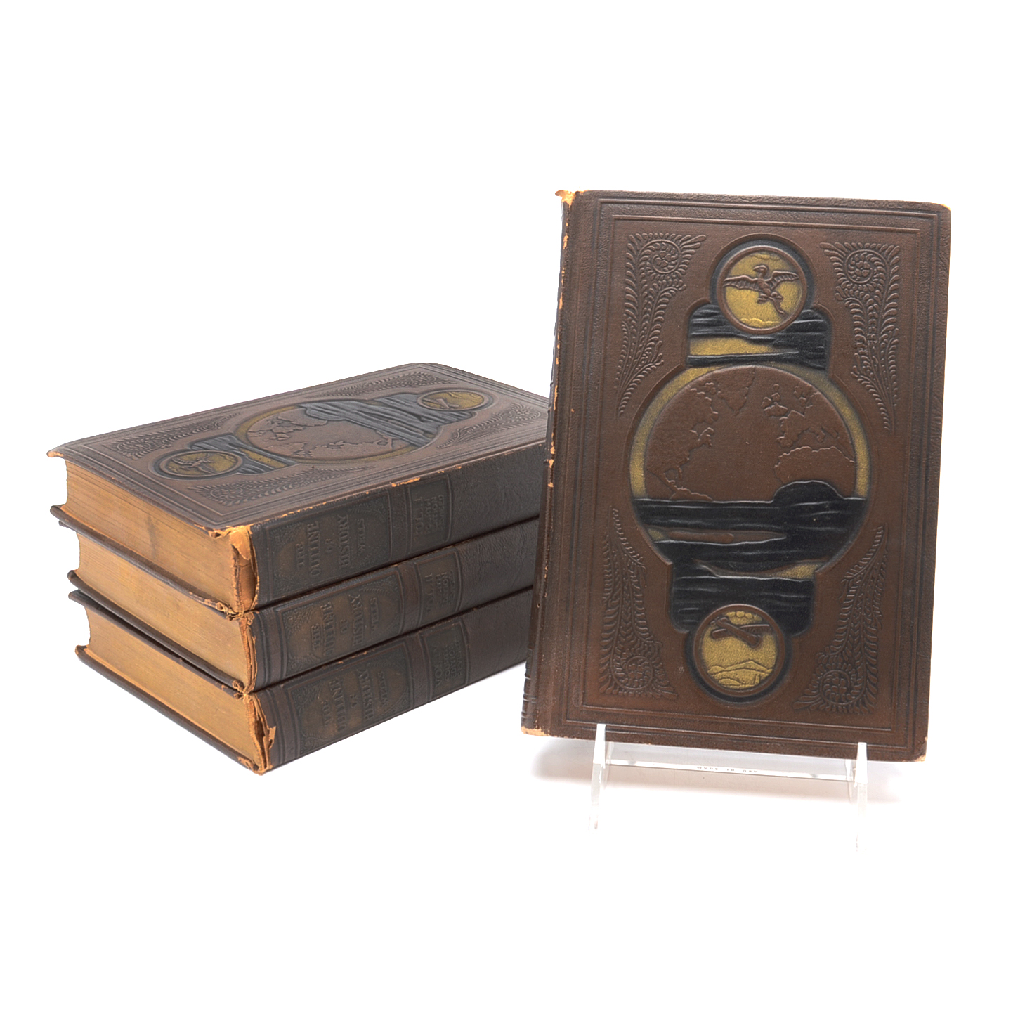 "The Outline of History" By H.G. Wells, Volumes 1-4