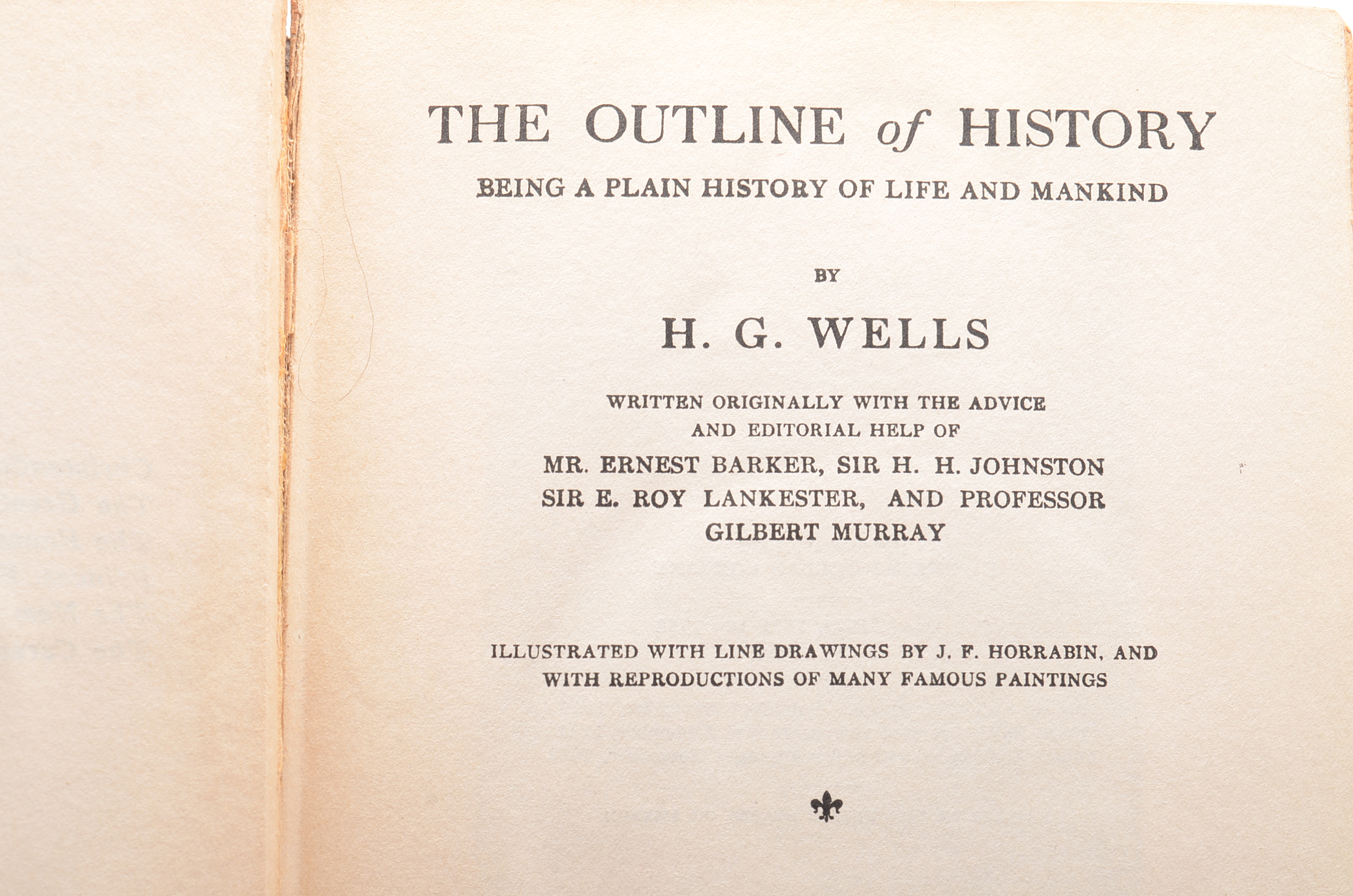 "The Outline of History" By H.G. Wells, Volumes 1-4