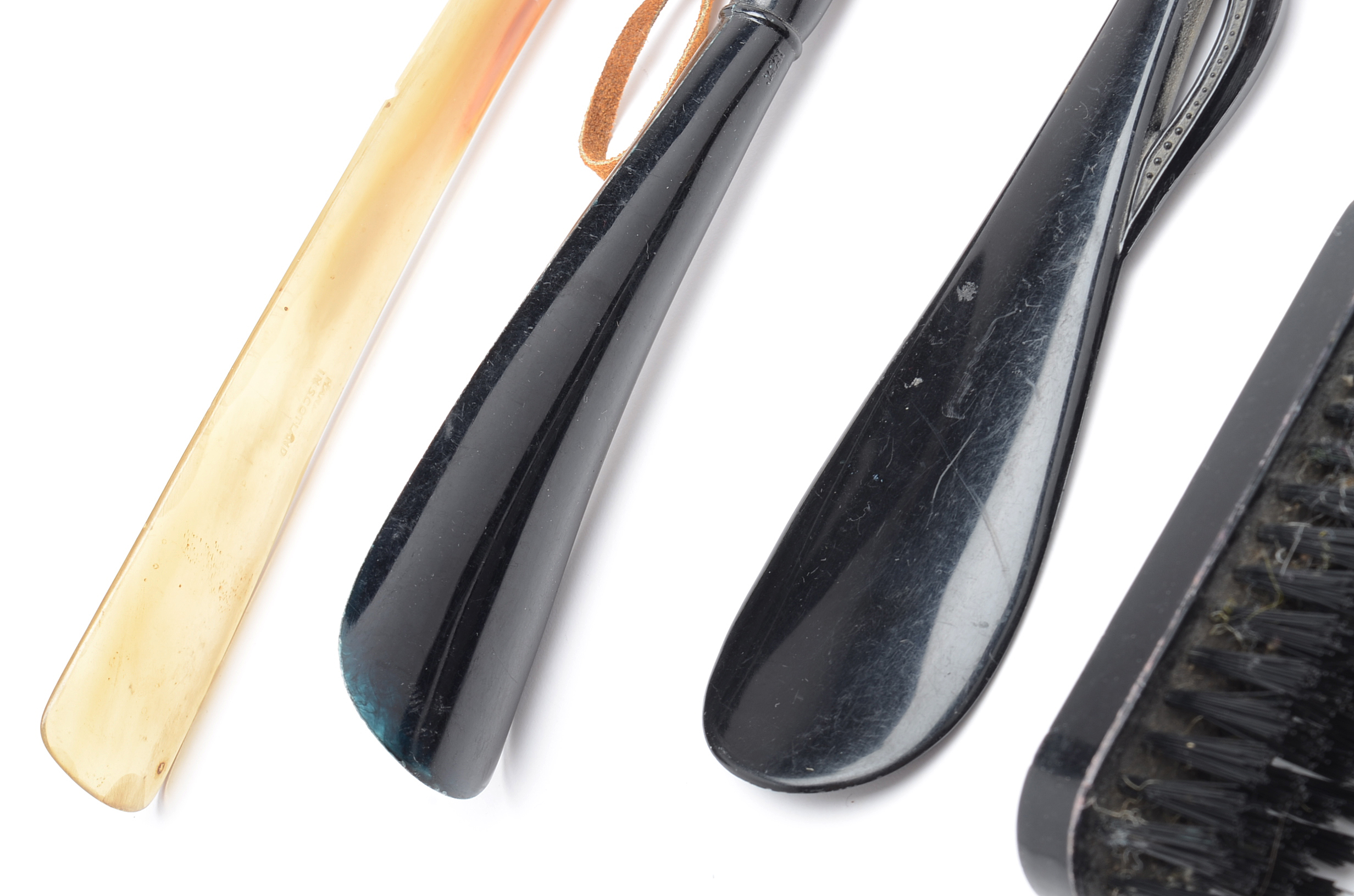 Vintage Shoe Horns and Clothing Brush