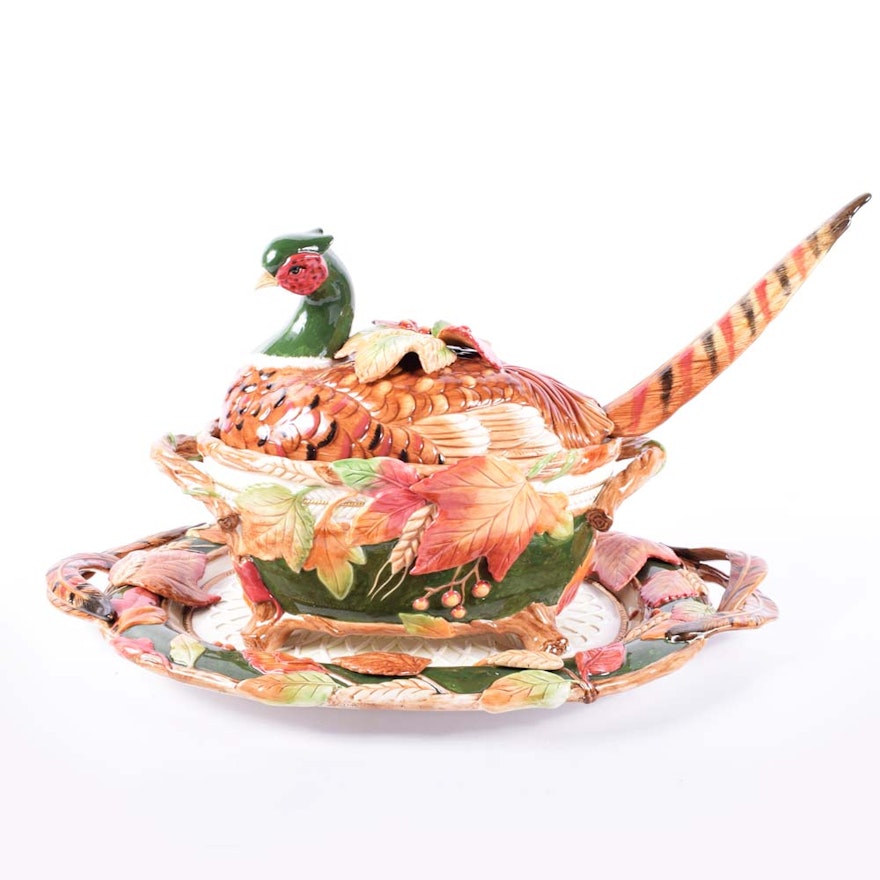 Fitz and Floyd "Huntington" Tureen and Platter