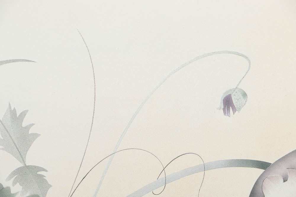 Oscar Tejeda Vintage Artist Proof Offset Lithograph Prints on Paper of Flowers