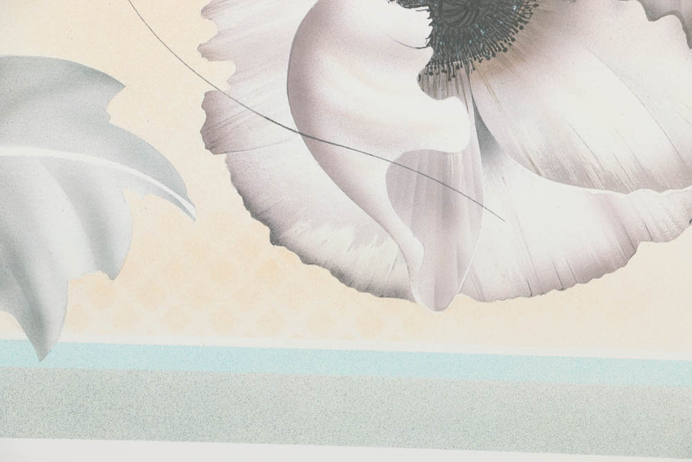 Oscar Tejeda Vintage Artist Proof Offset Lithograph Prints on Paper of Flowers