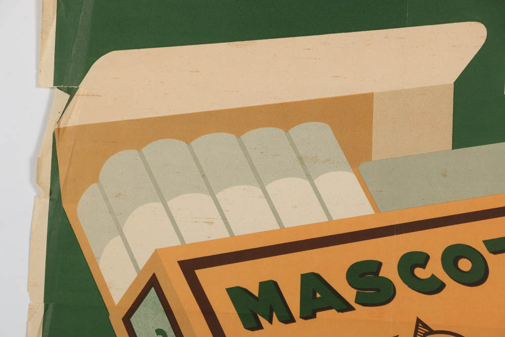 Offset Lithograph on Paper Vintage Cigarette Advertisement