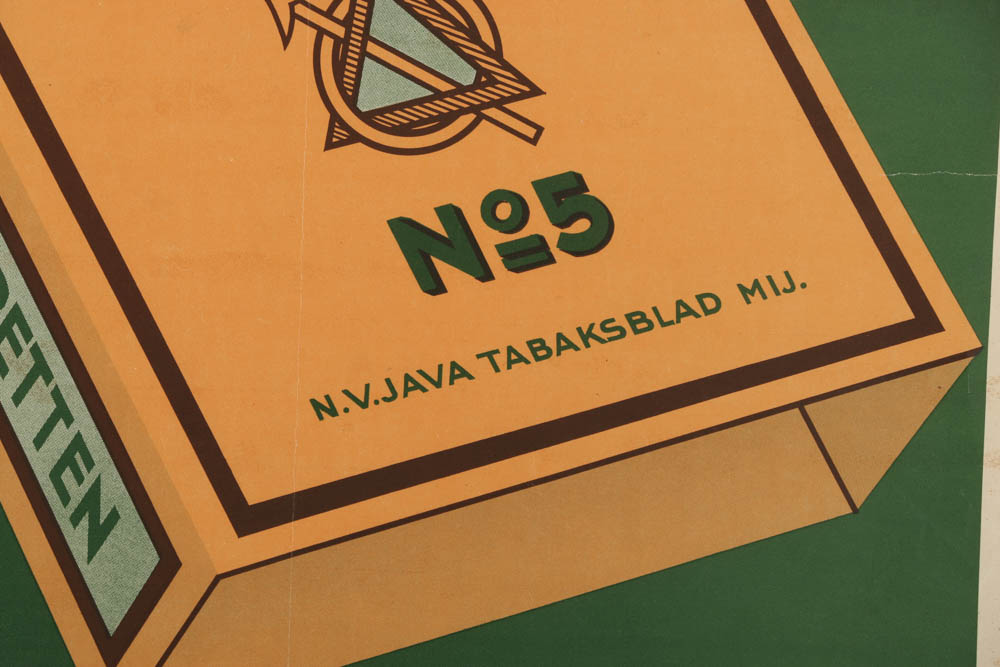 Offset Lithograph on Paper Vintage Cigarette Advertisement