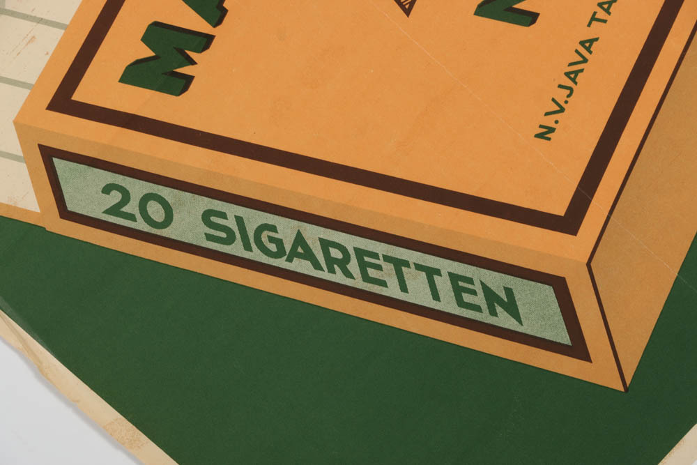 Offset Lithograph on Paper Vintage Cigarette Advertisement