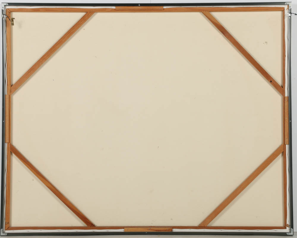 Jasper Oil Painting on Canvas of Swans in Flight Against a Night Sky