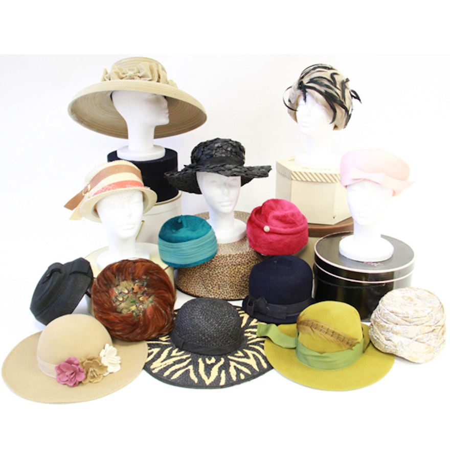 Collection of Vintage Women's Hats