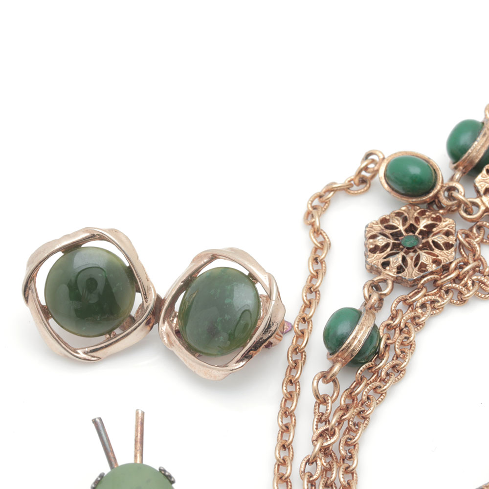 Assorted Gold Tone Costume Jewelry