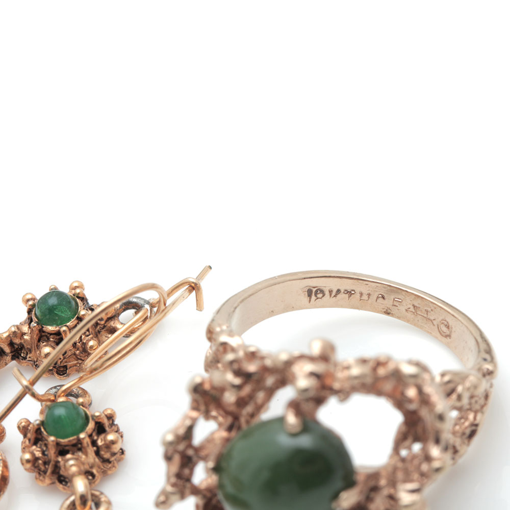 Assorted Gold Tone Costume Jewelry