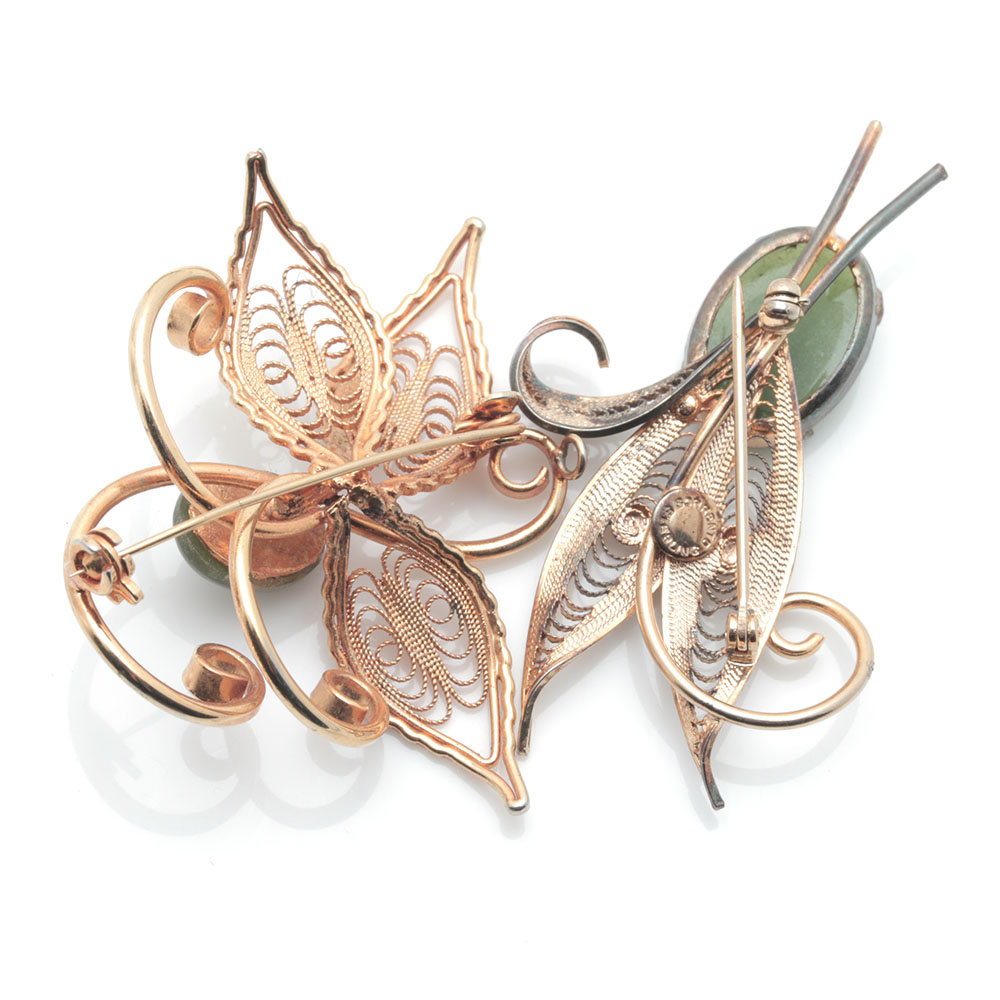 Assorted Gold Tone Costume Jewelry