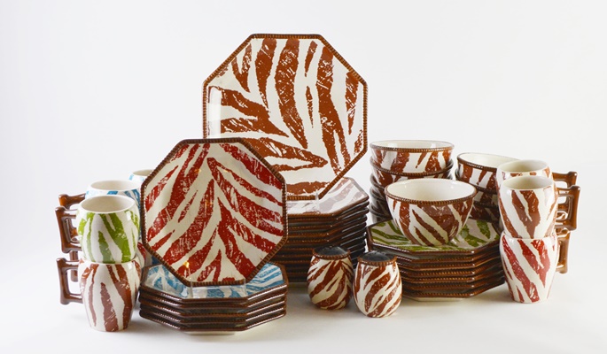 Raymond Waites "Safari" Ceramic Dinnerware Set