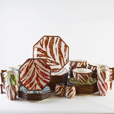 Raymond Waites "Safari" Ceramic Dinnerware Set