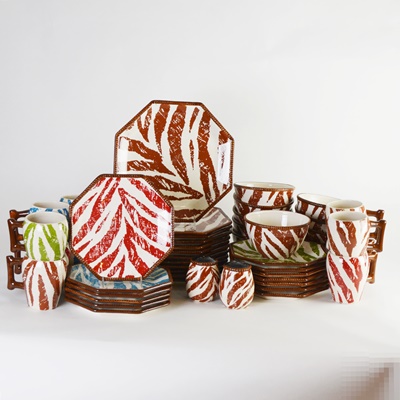 Raymond Waites "Safari" Ceramic Dinnerware Set