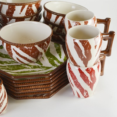 Raymond Waites "Safari" Ceramic Dinnerware Set