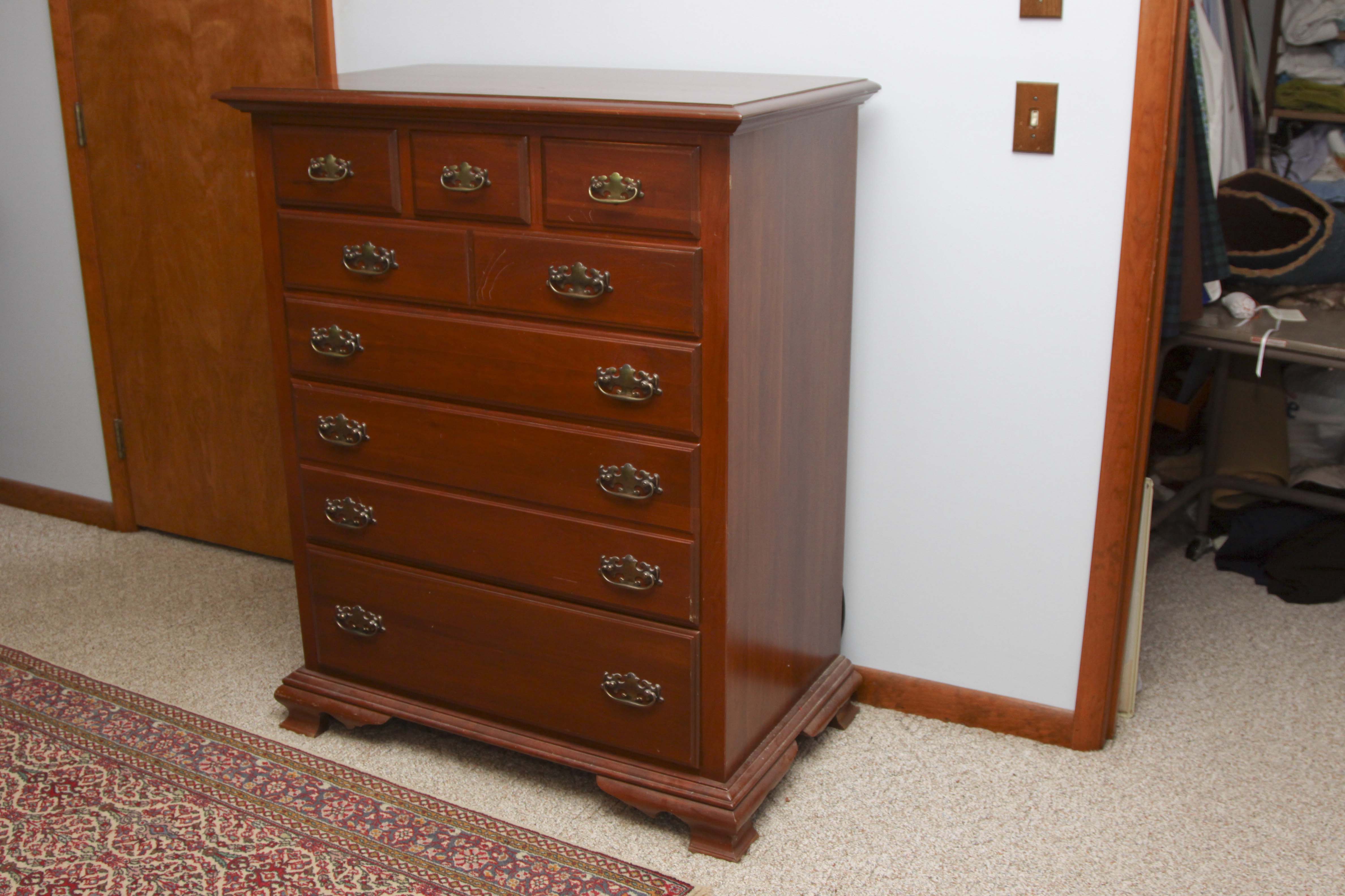 Cherry Wood Chest of Drawers by Harden Furniture Co.