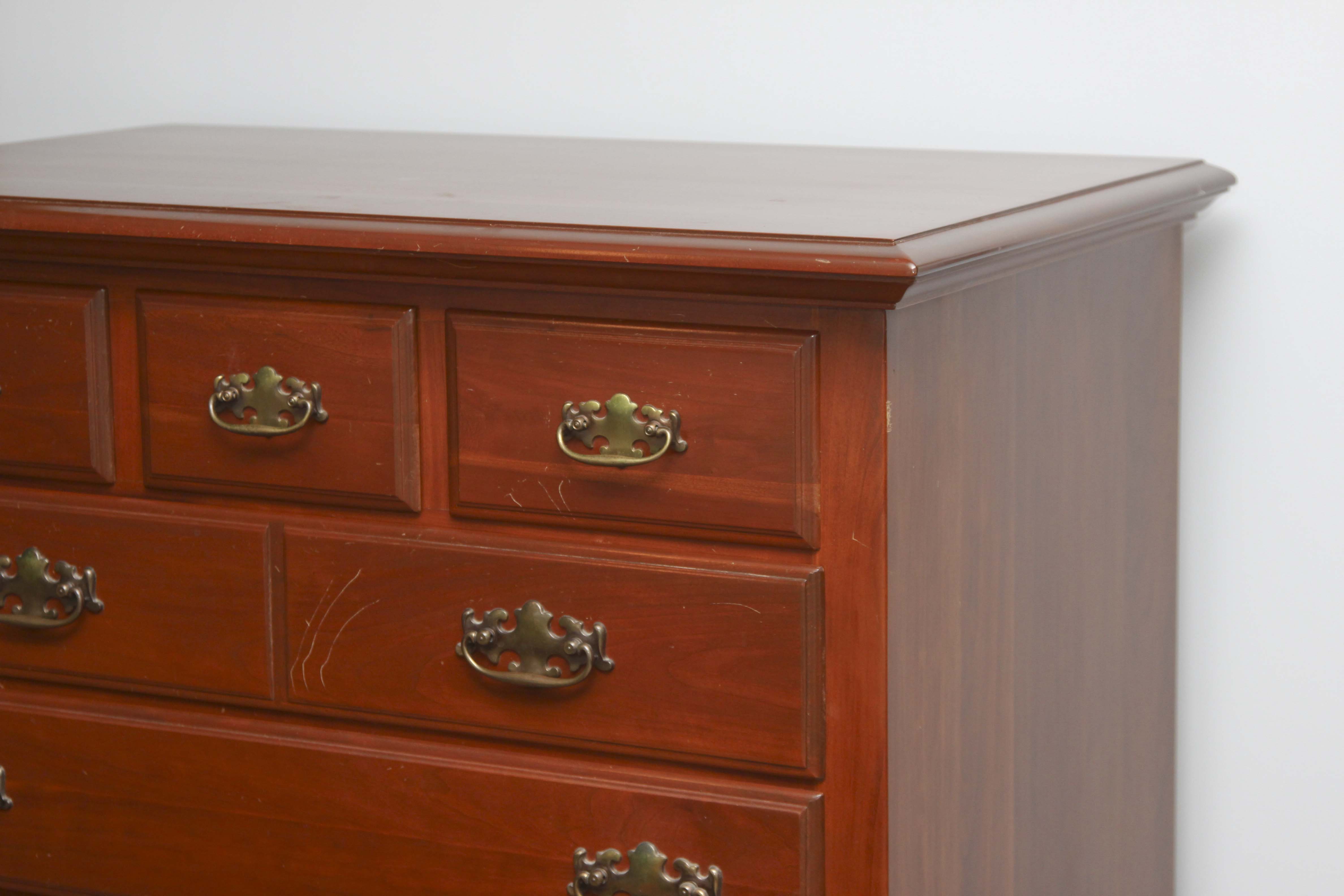 Cherry Wood Chest of Drawers by Harden Furniture Co.