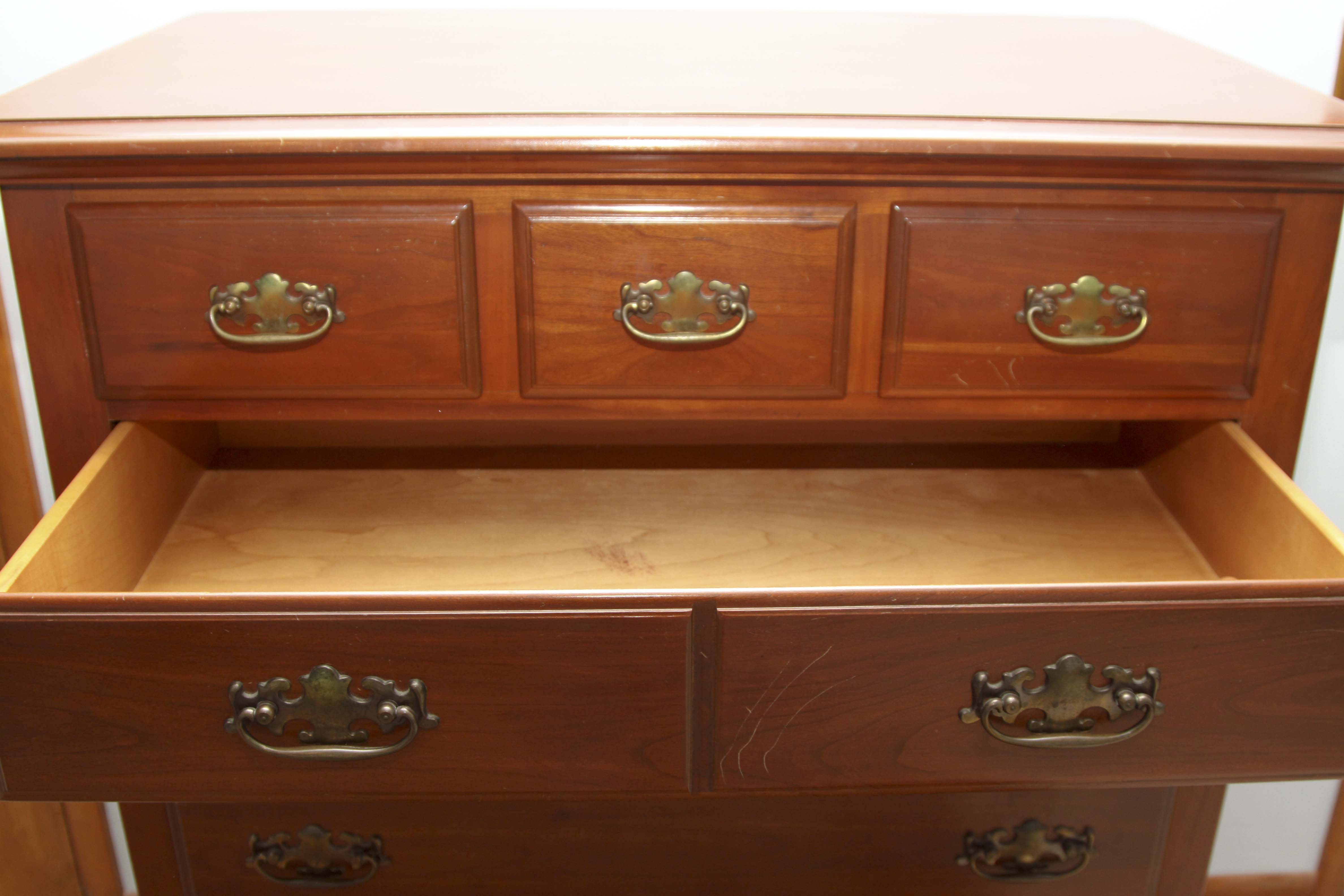 Cherry Wood Chest of Drawers by Harden Furniture Co.