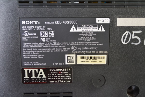 Sony Bravia LCD 40" Digital Television