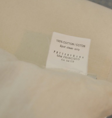 Pottery Barn Woven Rattan Chair and Ottoman