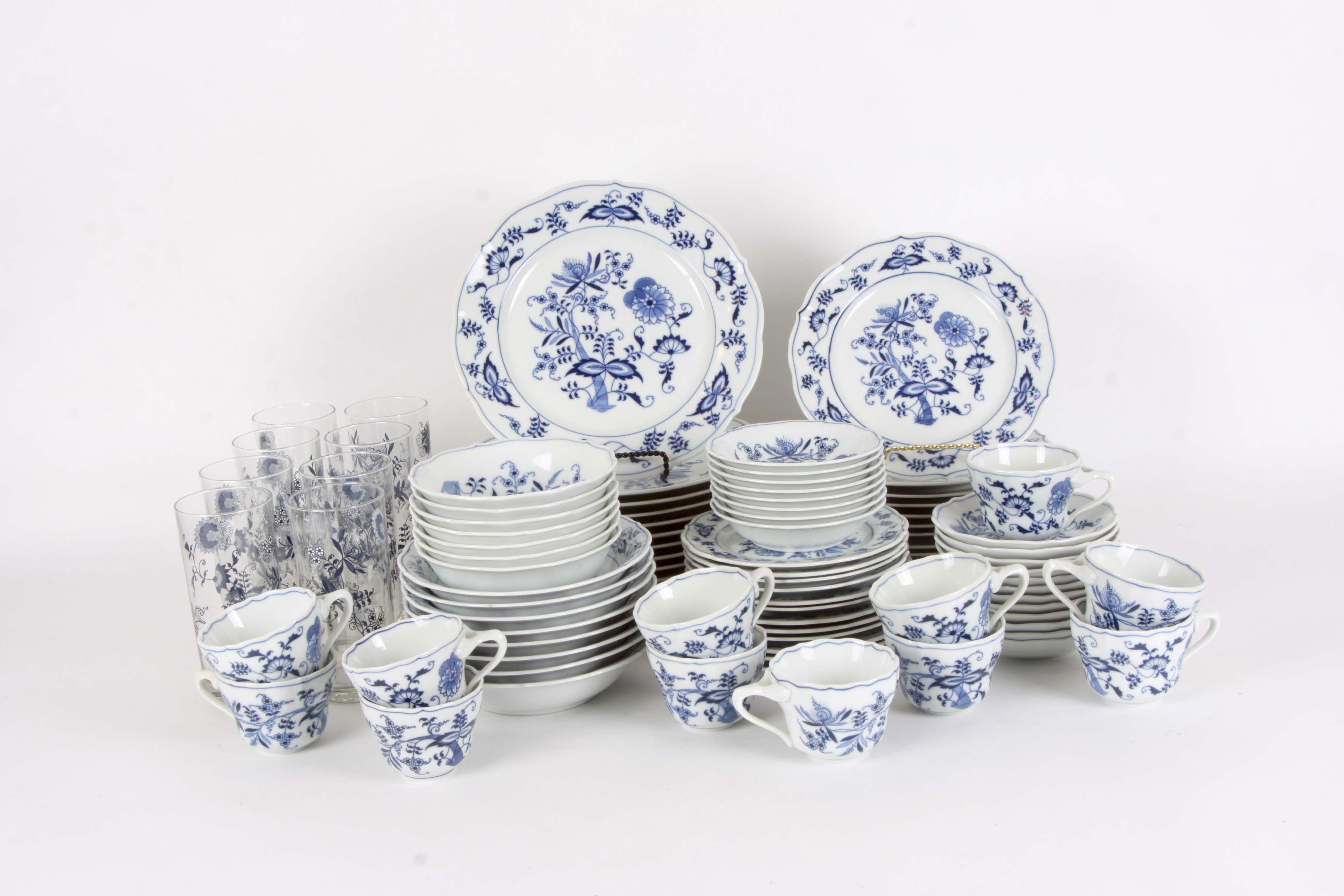 Vintage Japanese "Blue Danube" Dinner Service