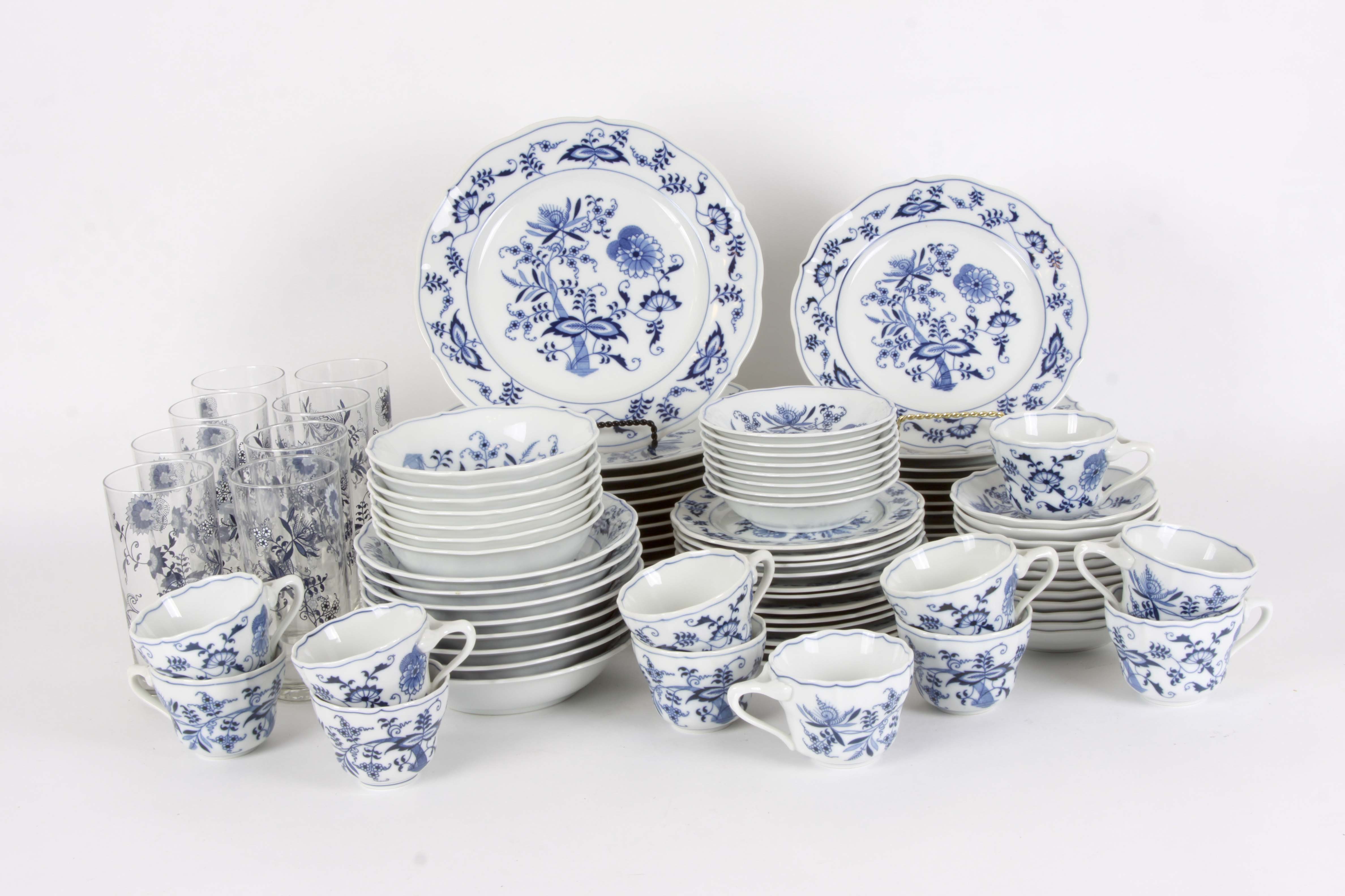 Vintage Japanese "Blue Danube" Dinner Service
