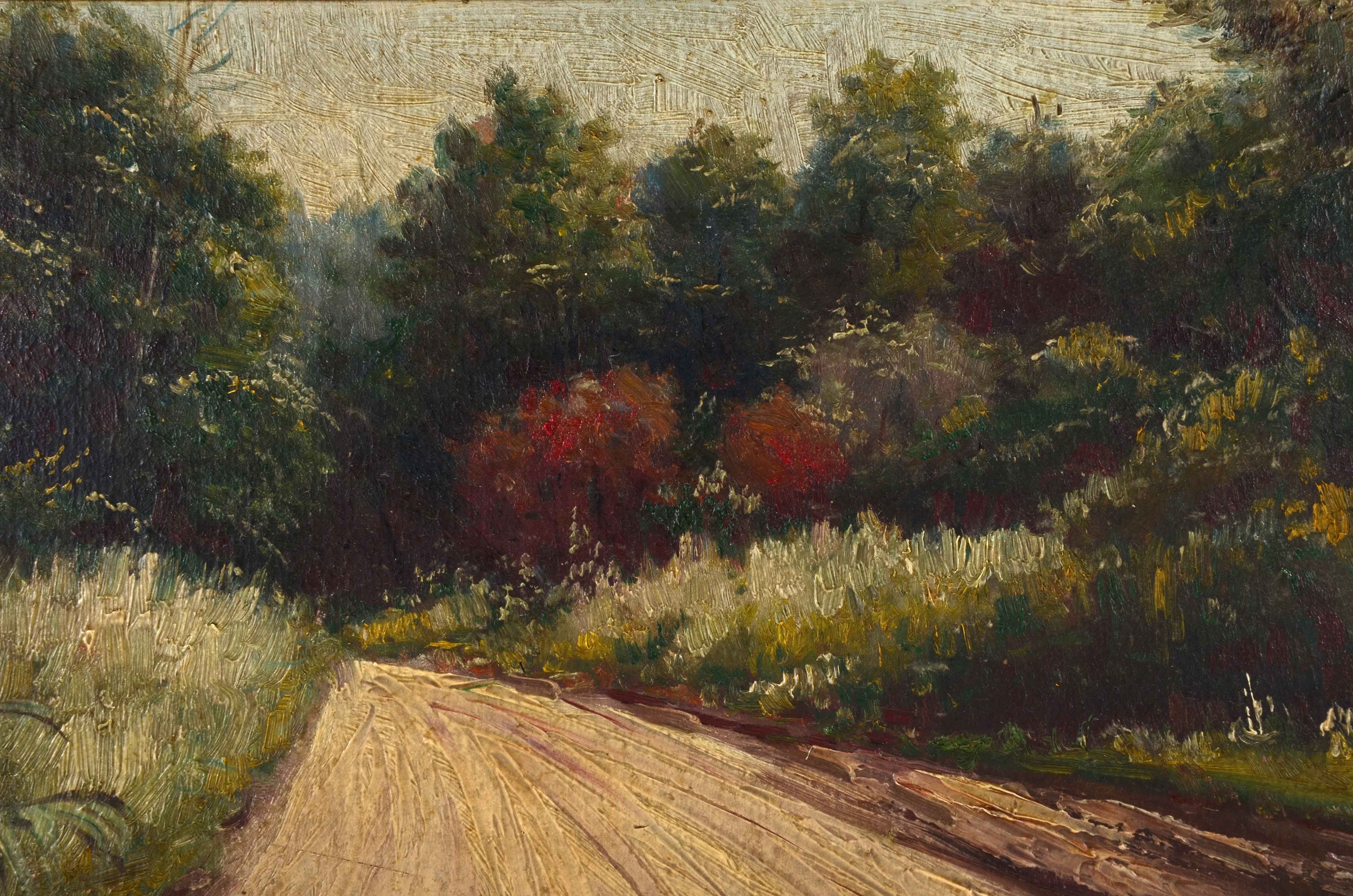 Vintage Oil on Academy Board Landscape