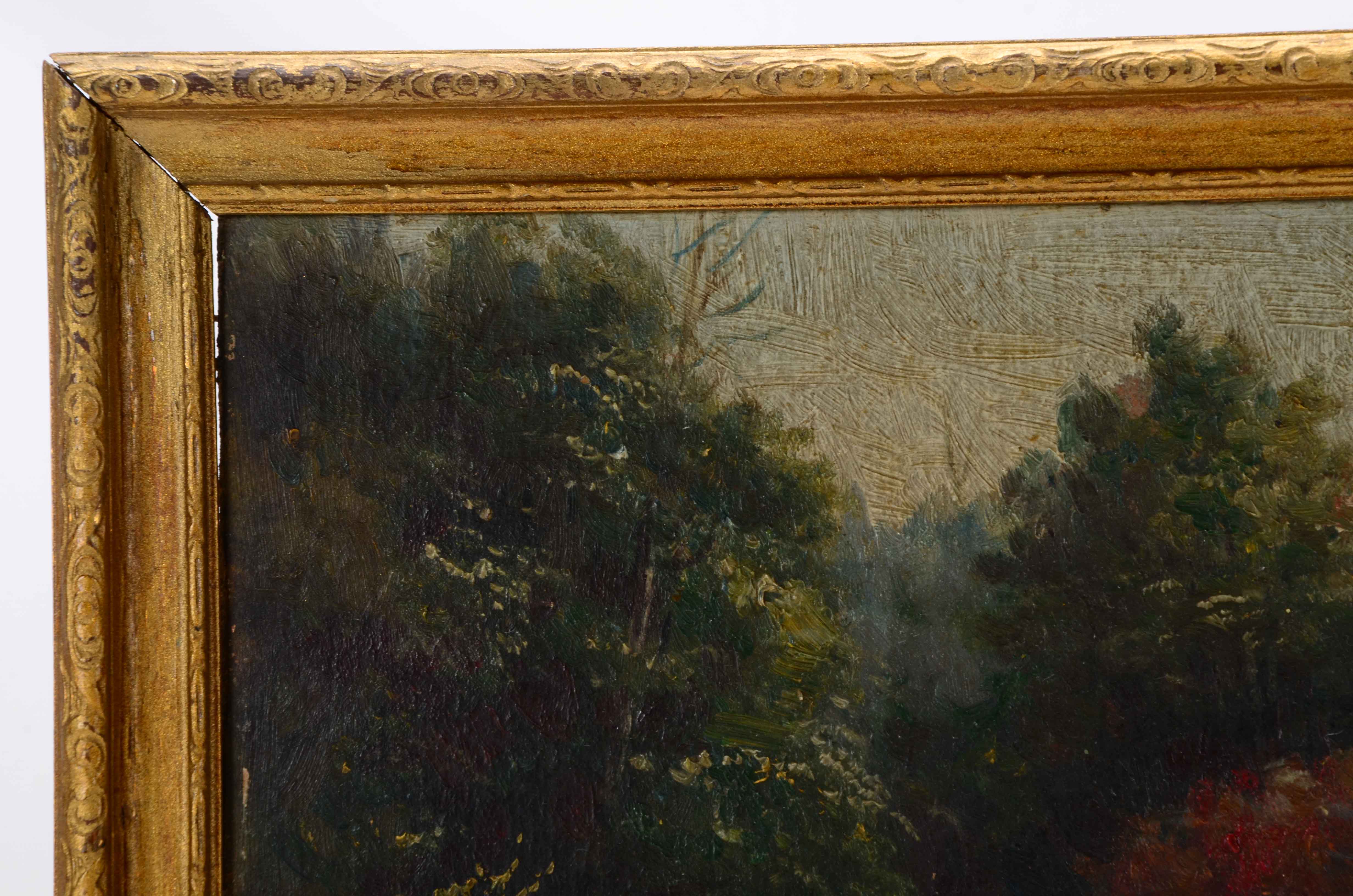 Vintage Oil on Academy Board Landscape