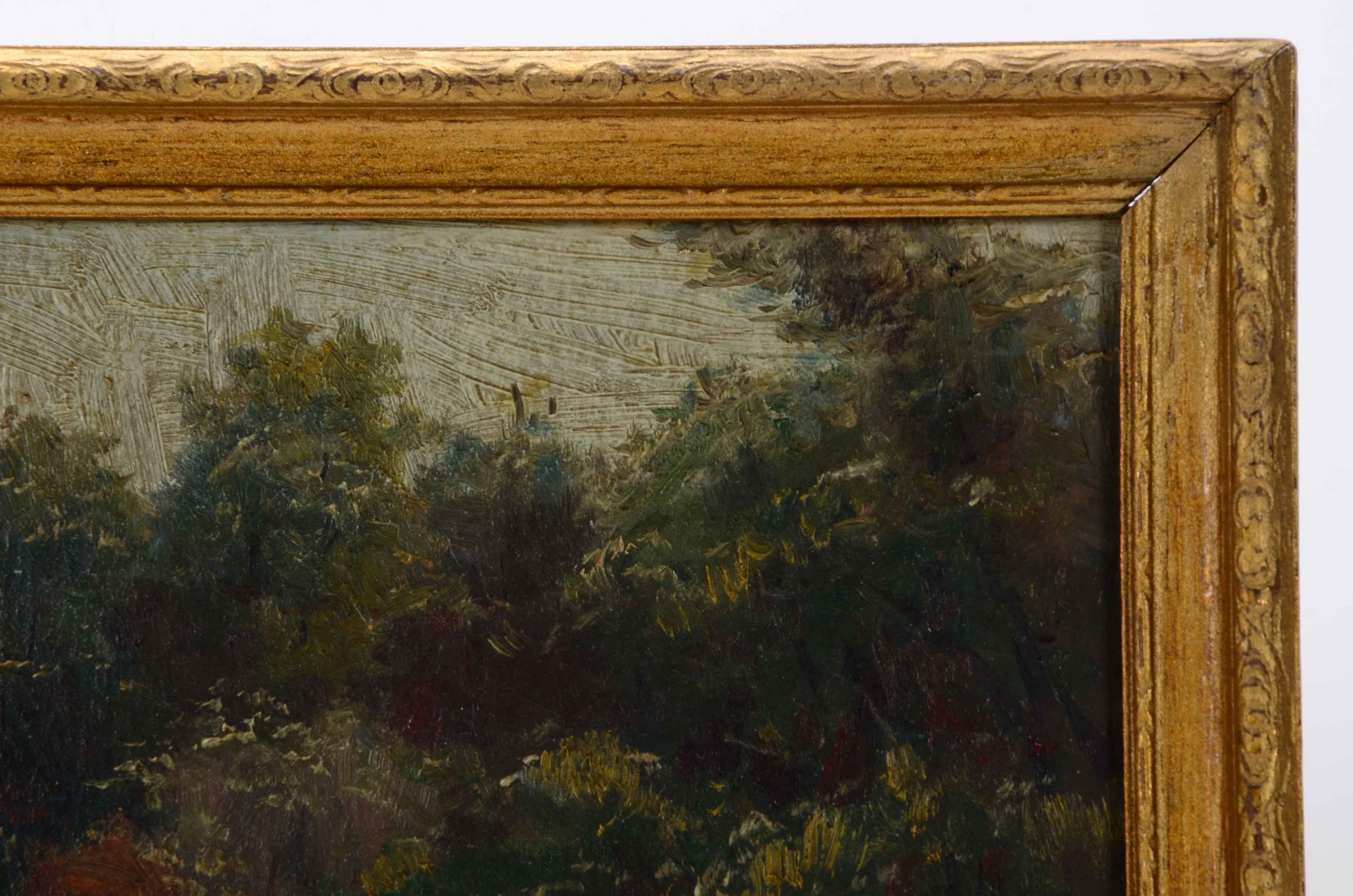 Vintage Oil on Academy Board Landscape