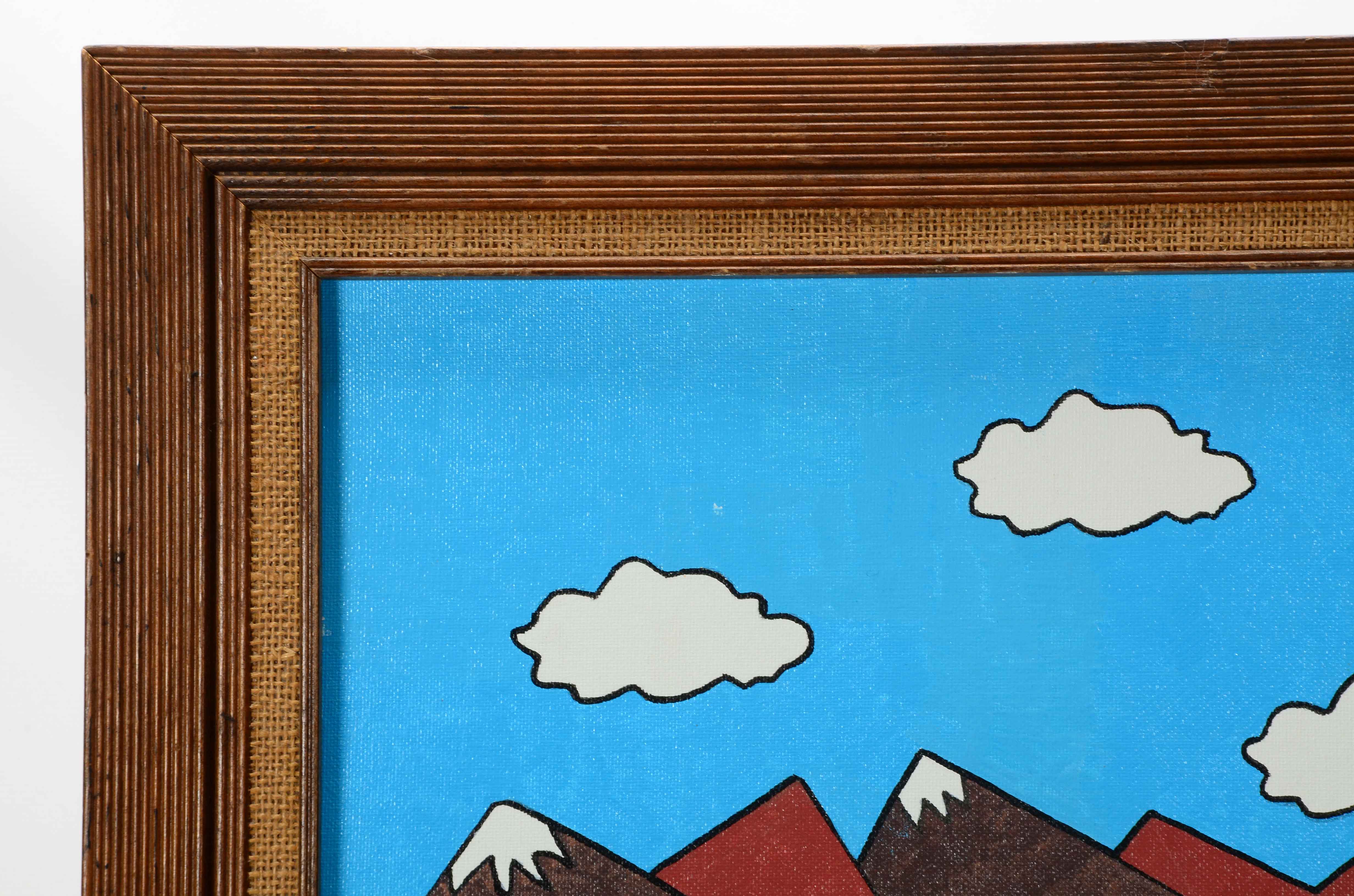 J. Cress Oil Painting "Home on the Range"