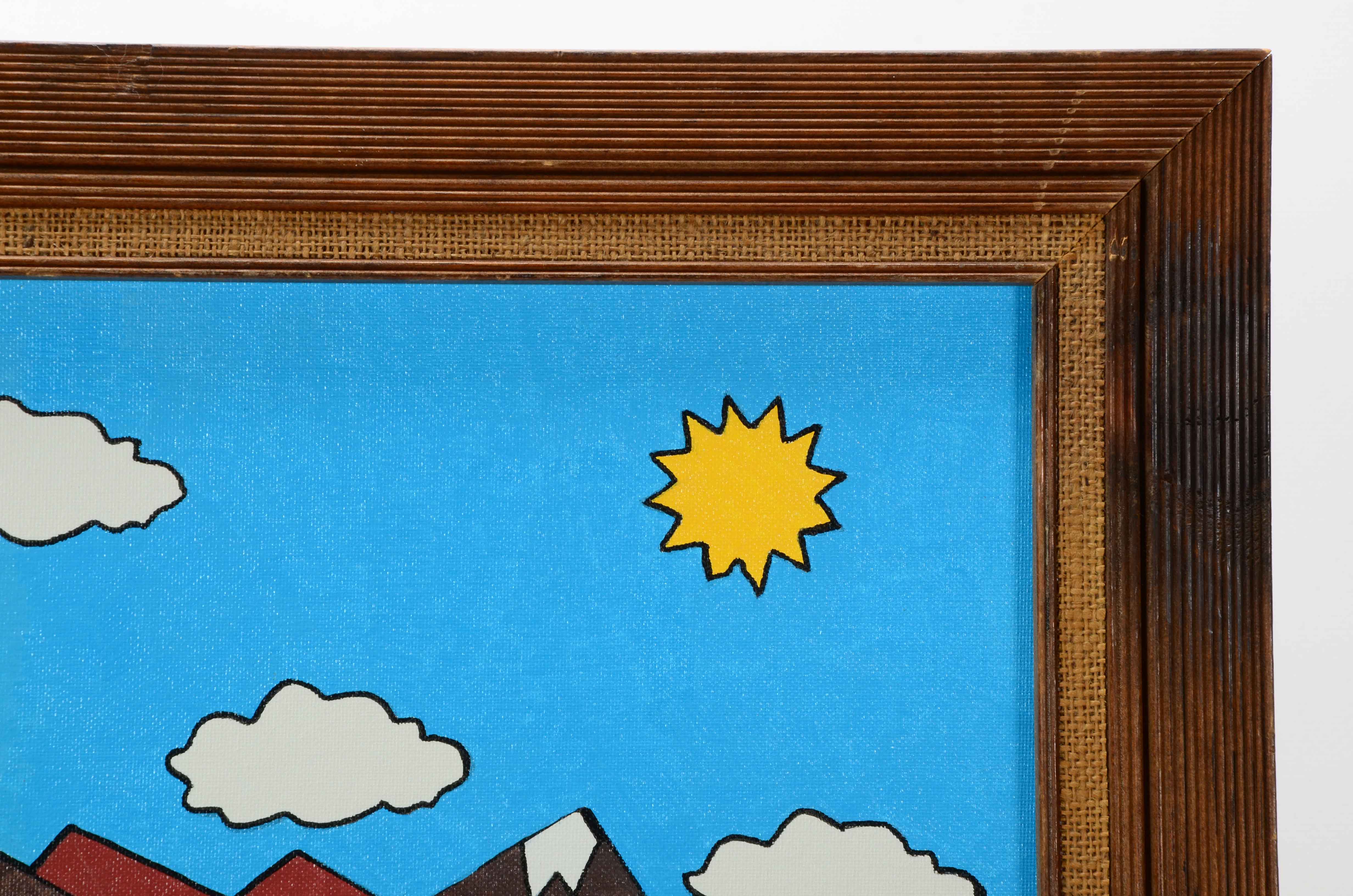 J. Cress Oil Painting "Home on the Range"