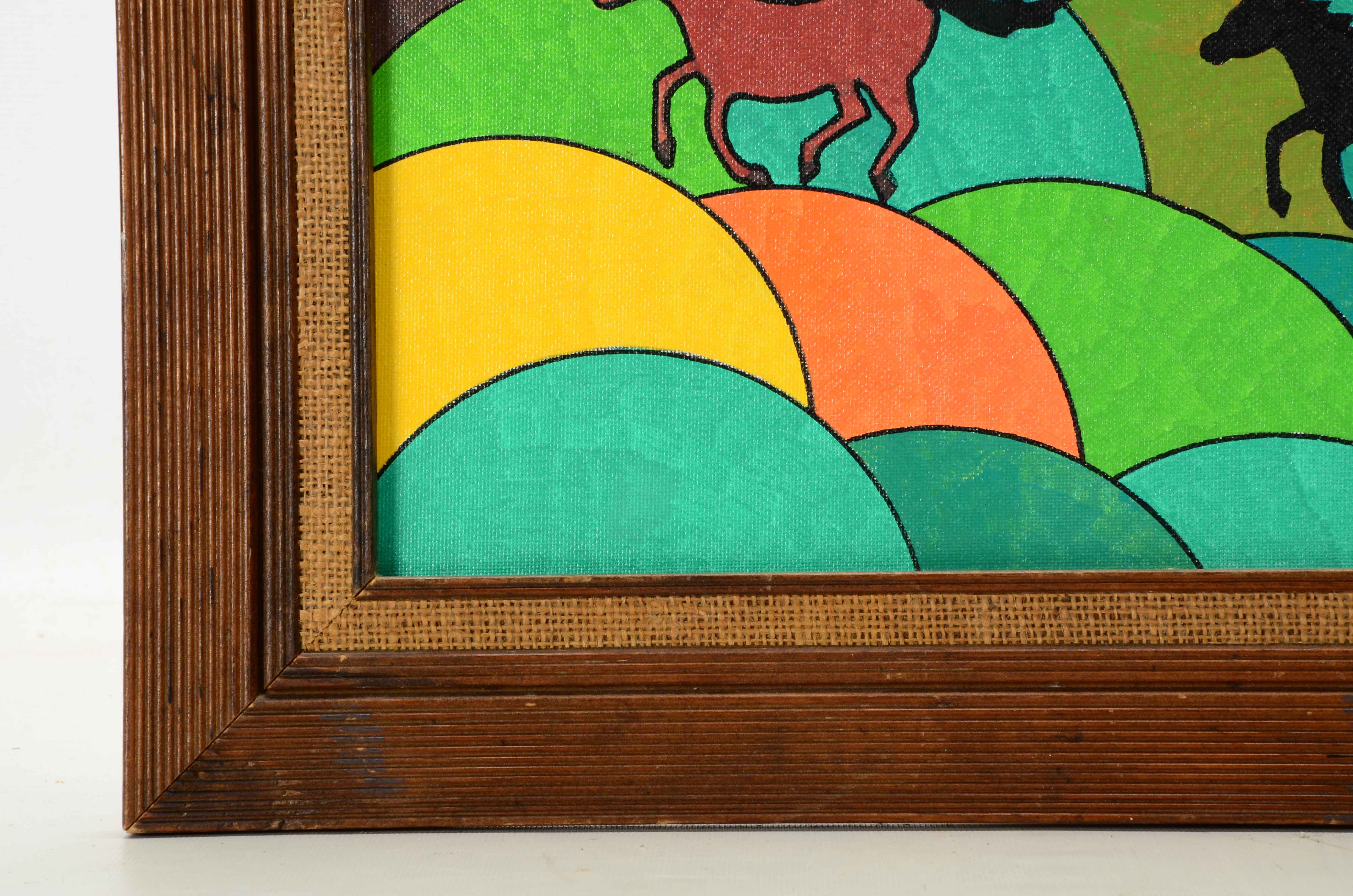 J. Cress Oil Painting "Home on the Range"