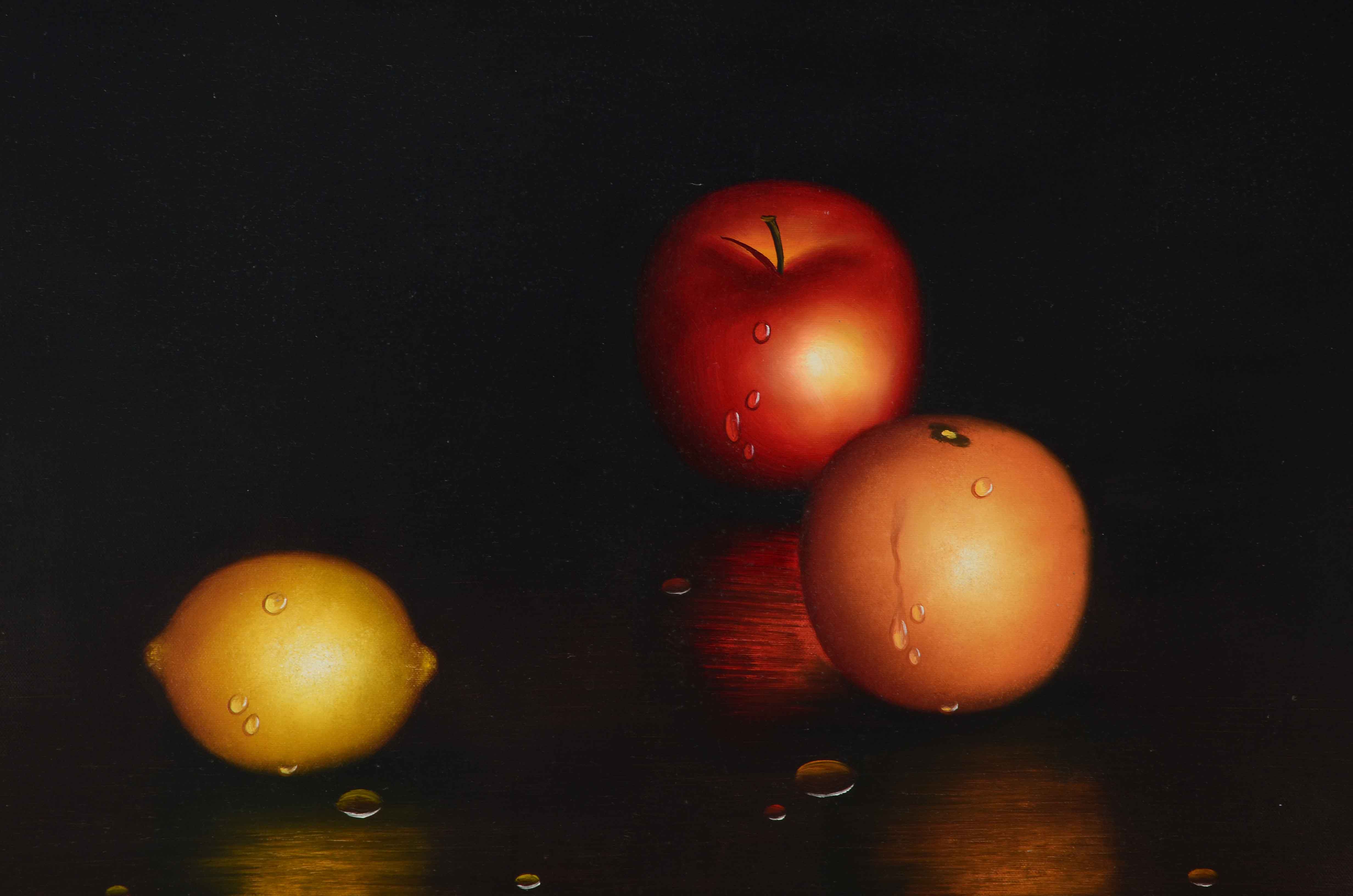 K. Alden Oil Painting of Fruit