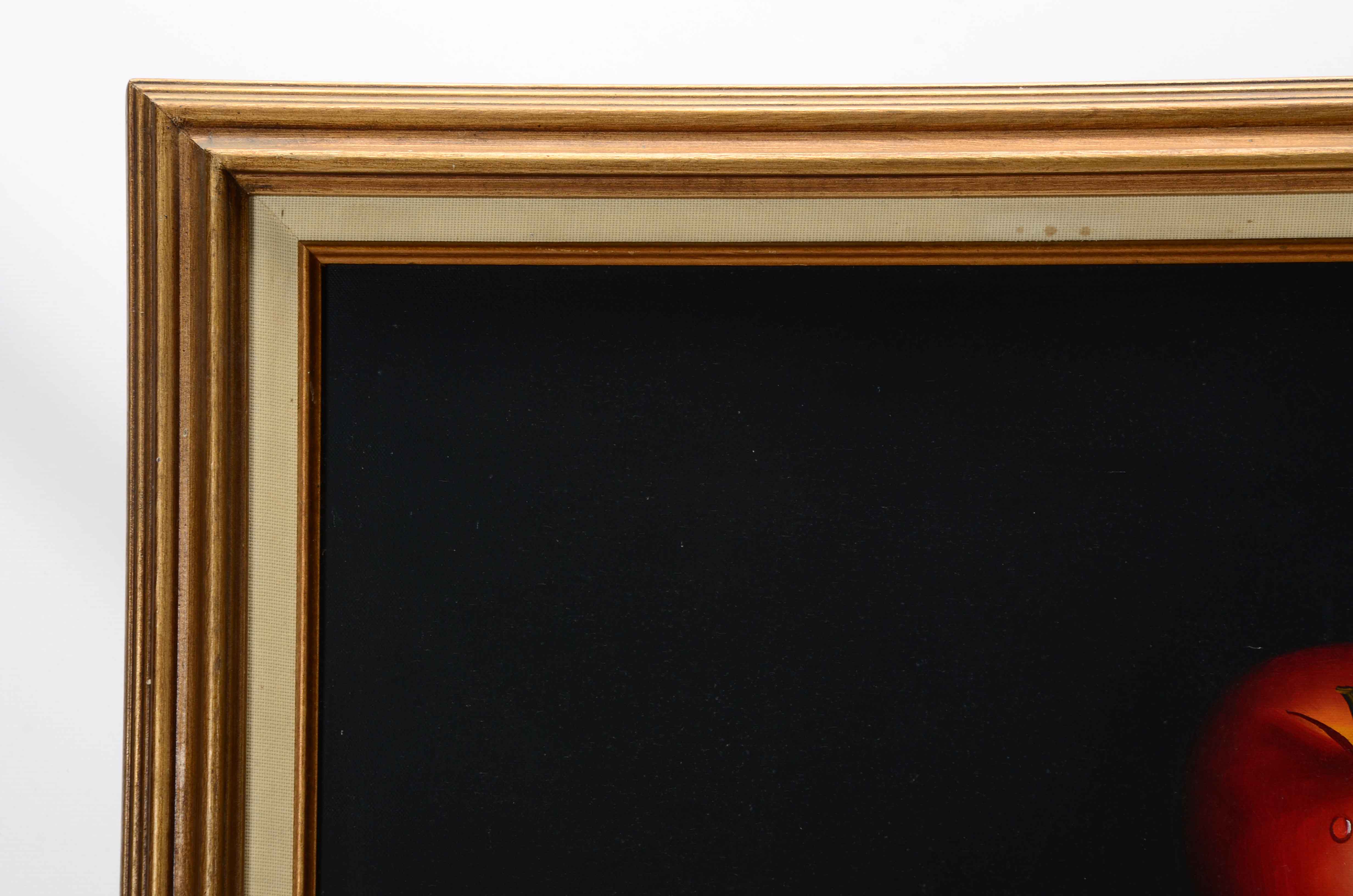 K. Alden Oil Painting of Fruit