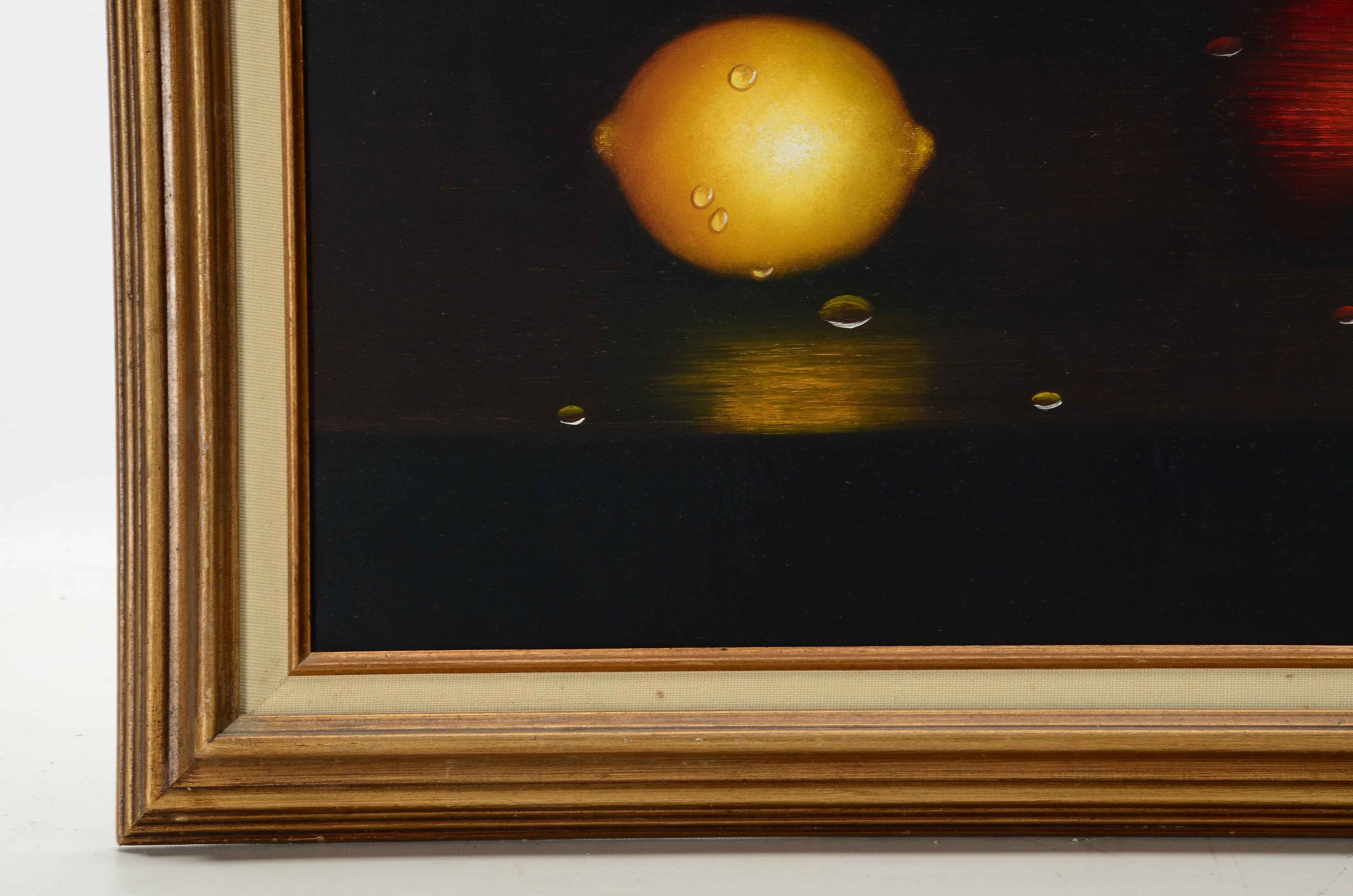 K. Alden Oil Painting of Fruit