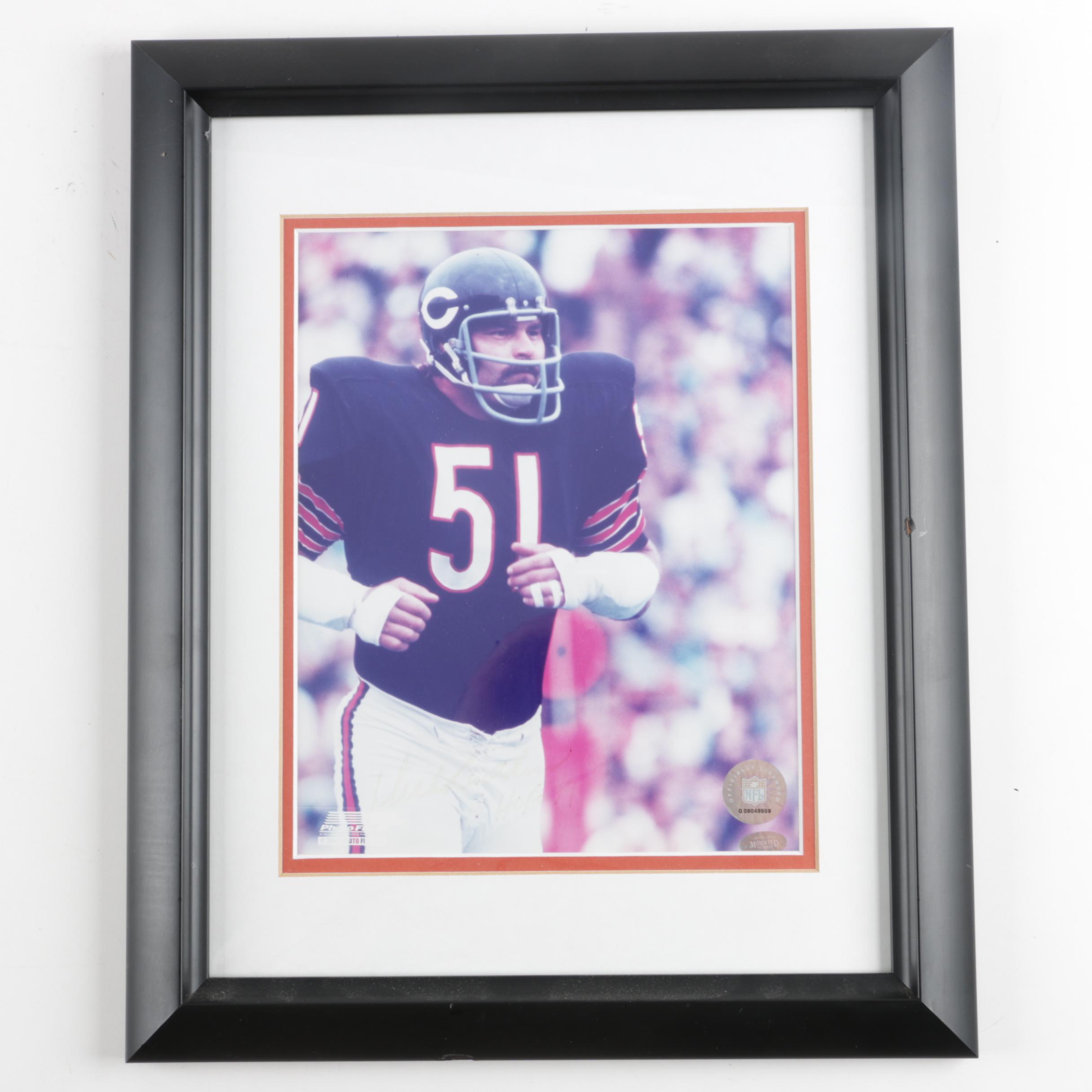 Signed Dick Butkus Photograph