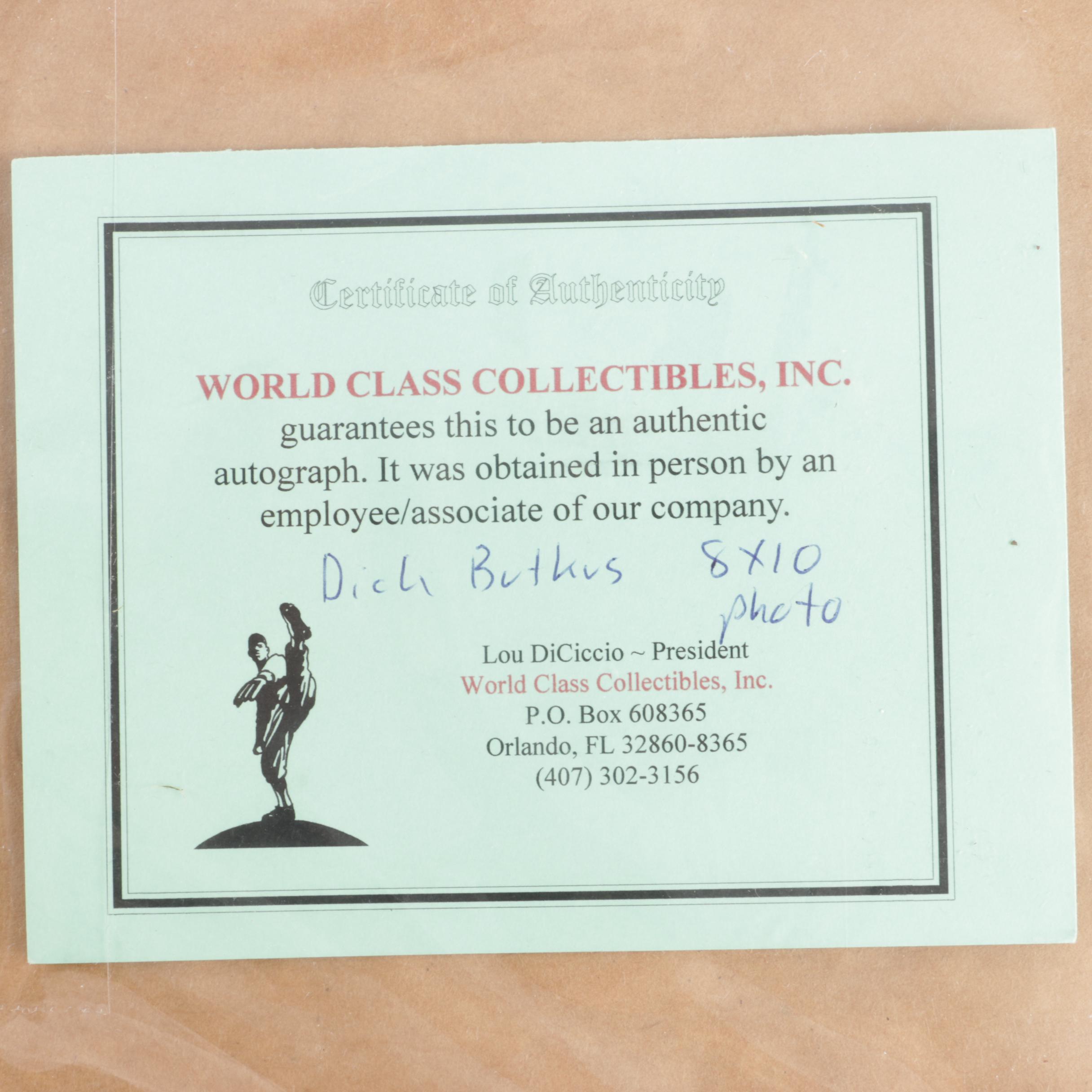 Signed Dick Butkus Photograph