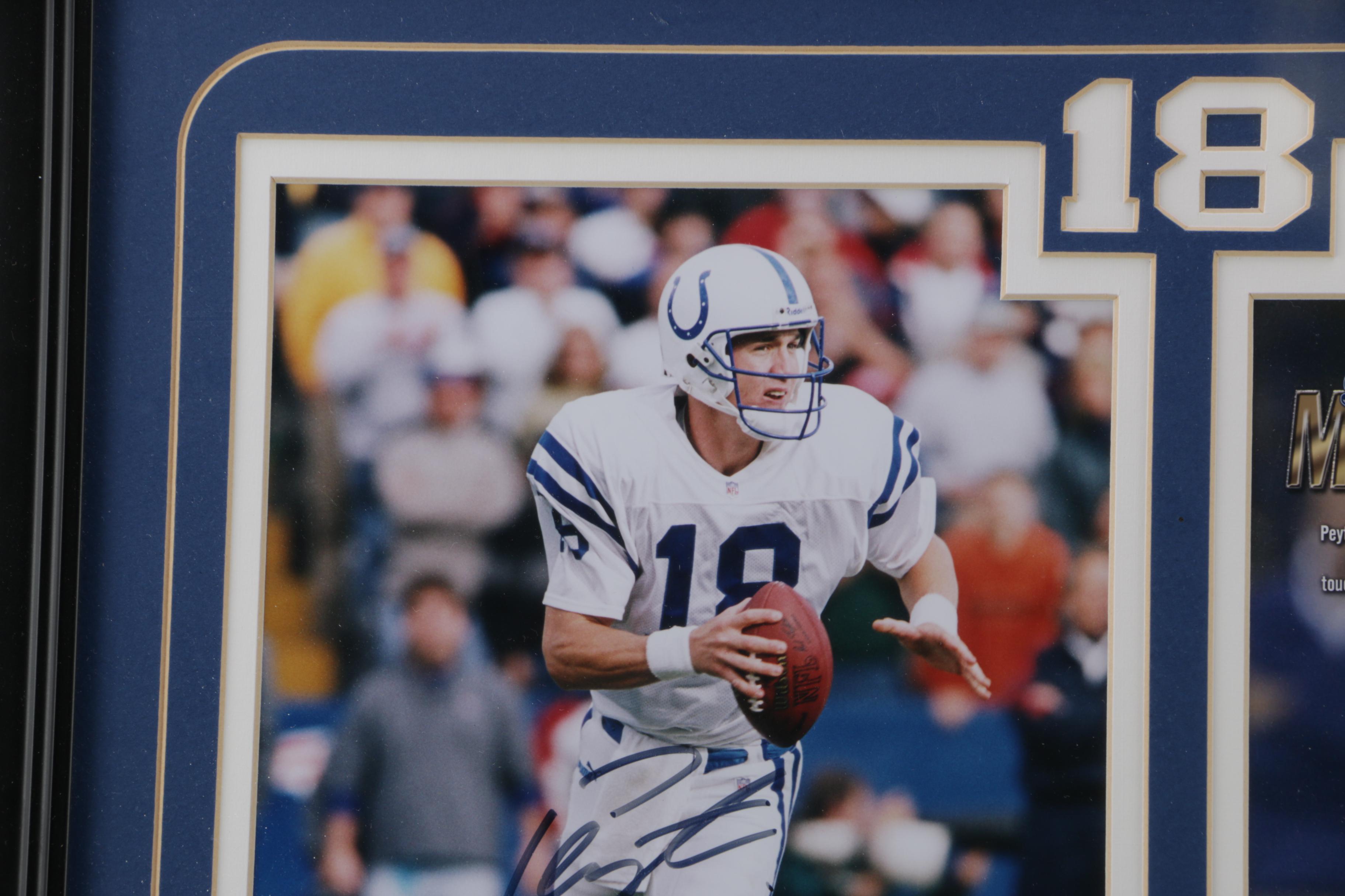 Framed and Signed Peyton Manning Photographs
