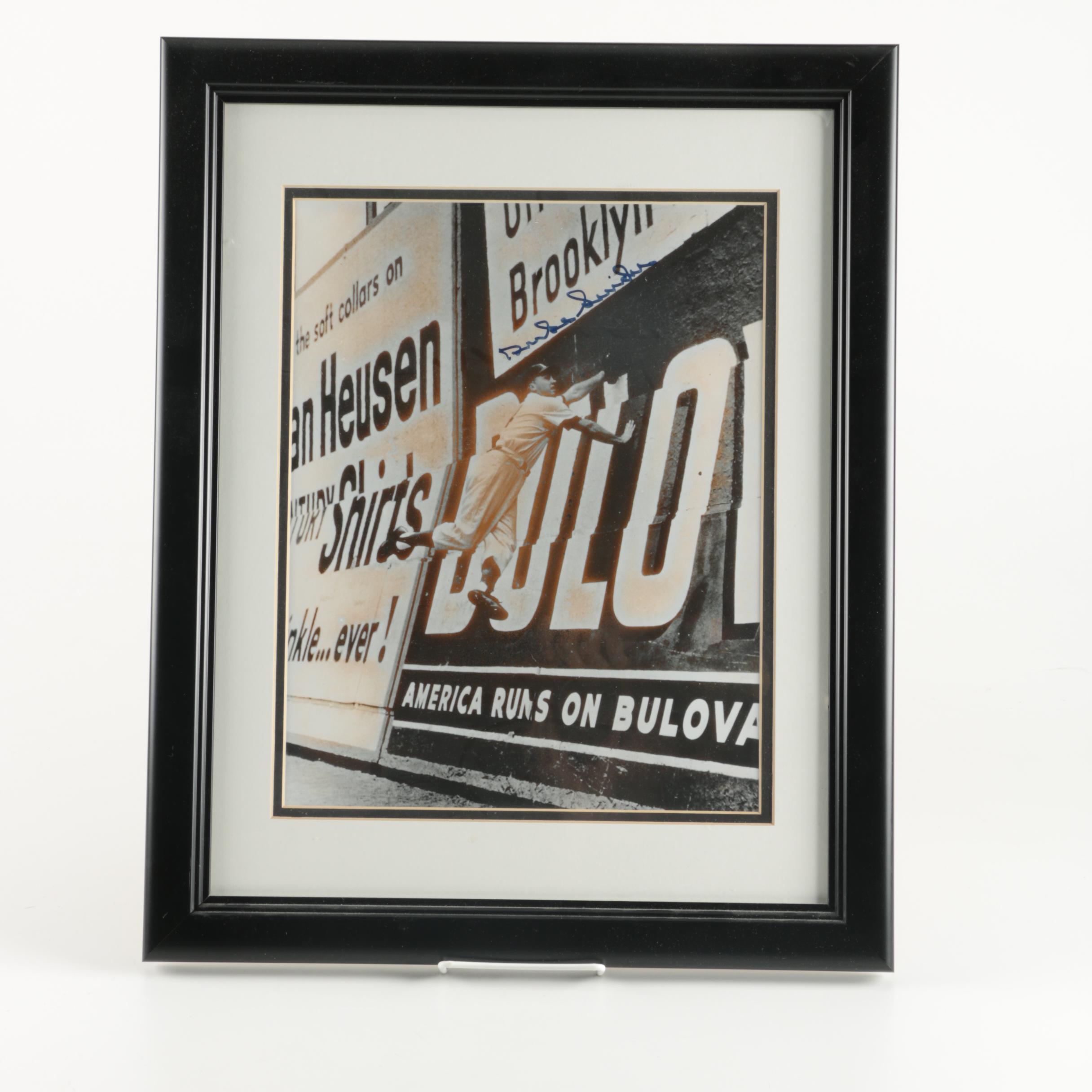 Signed Duke Snider Photograph