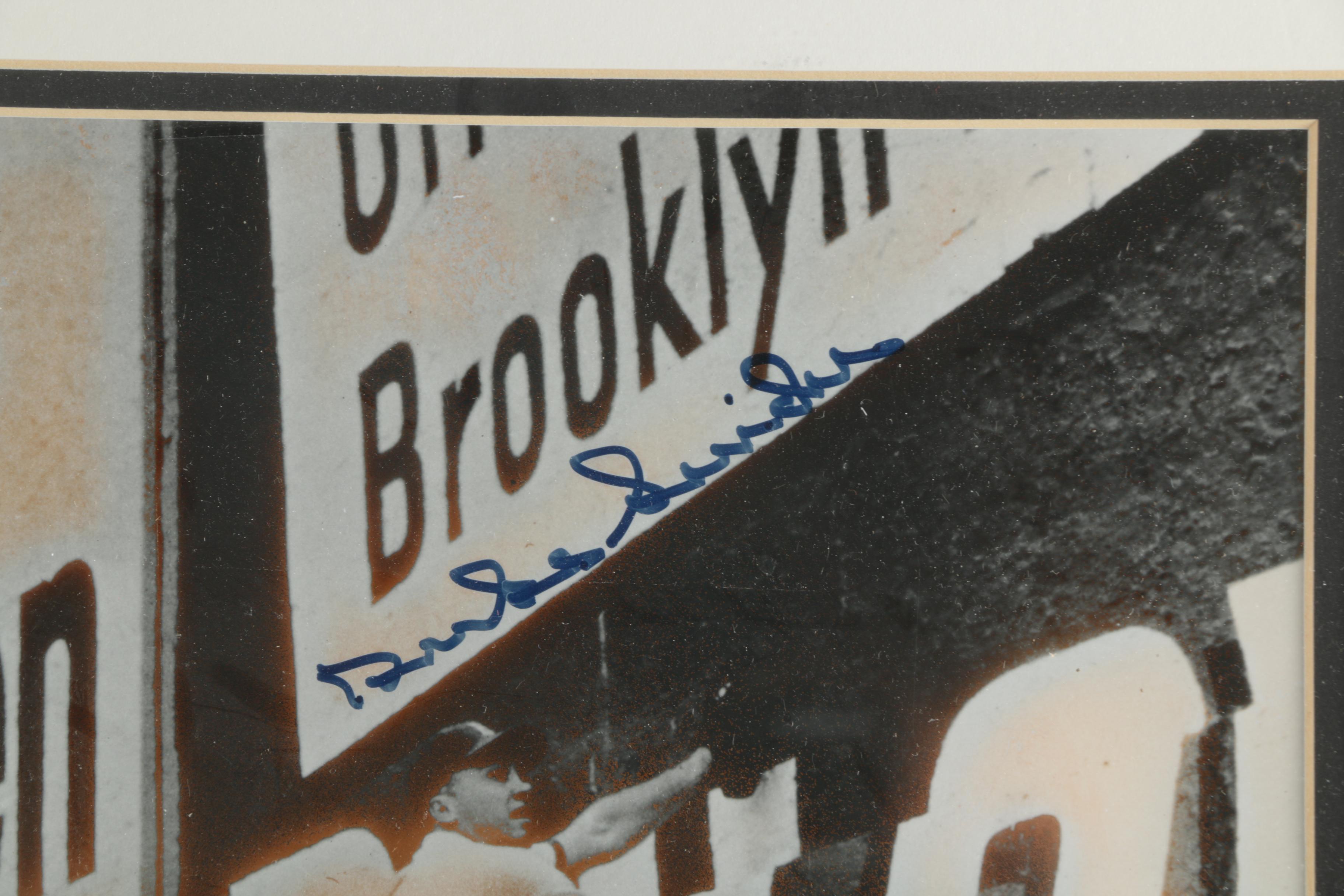 Signed Duke Snider Photograph