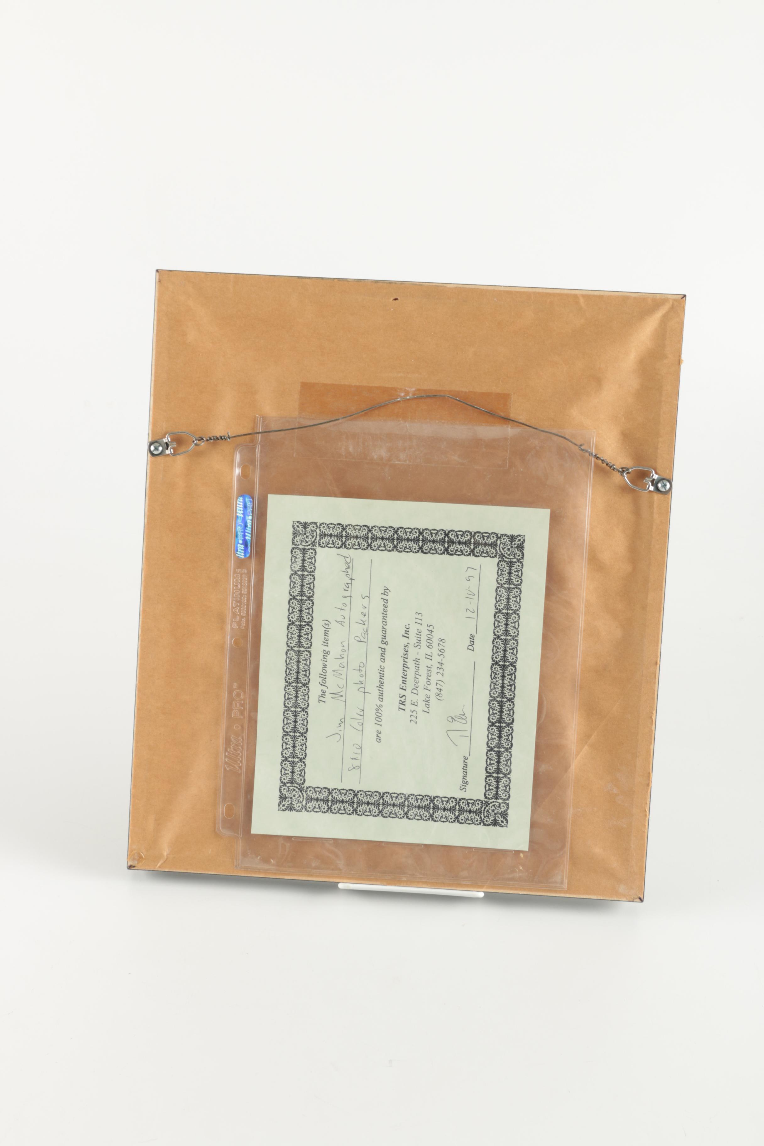 Signed Jim McMahon Photograph