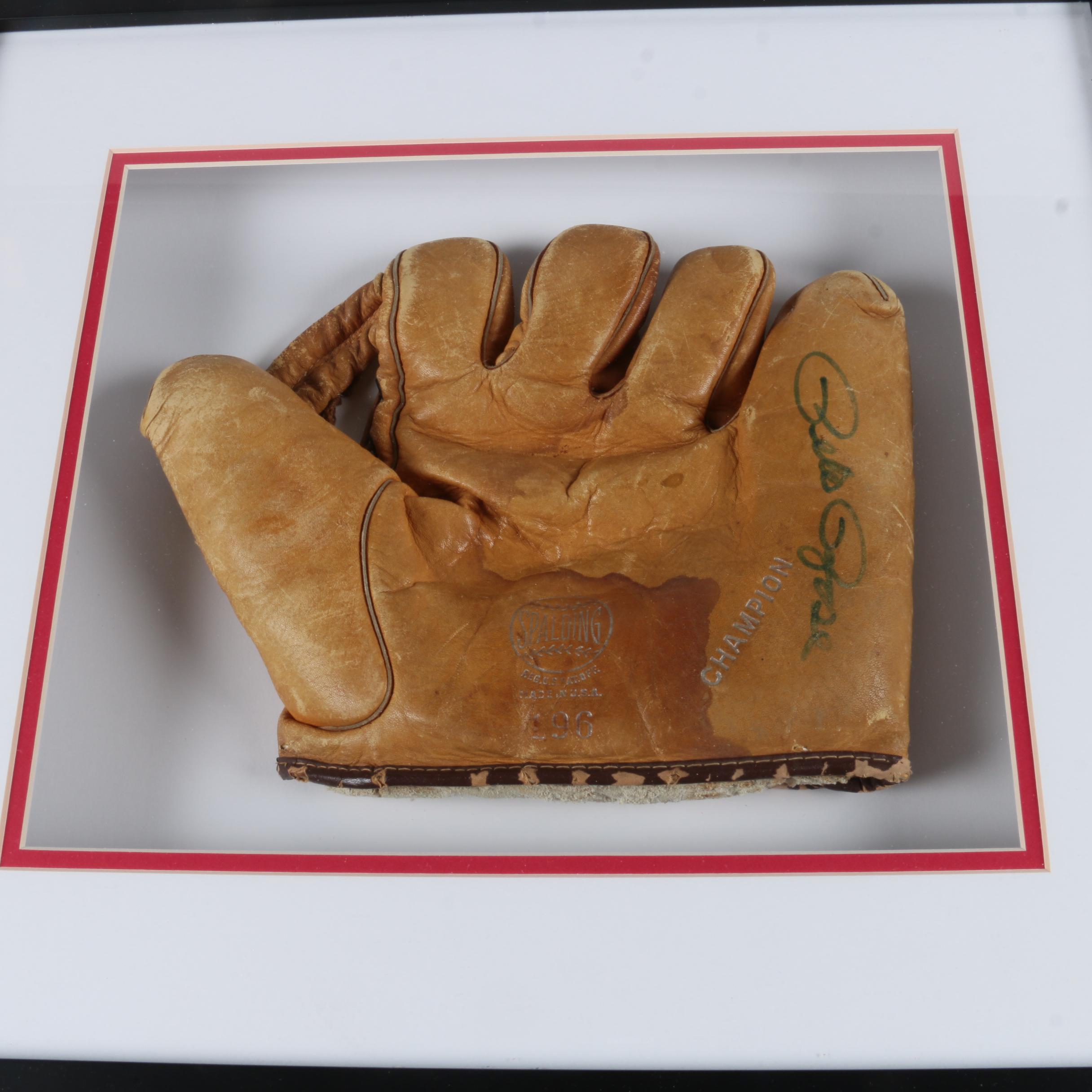 Signed Pete Rose Baseball Glove