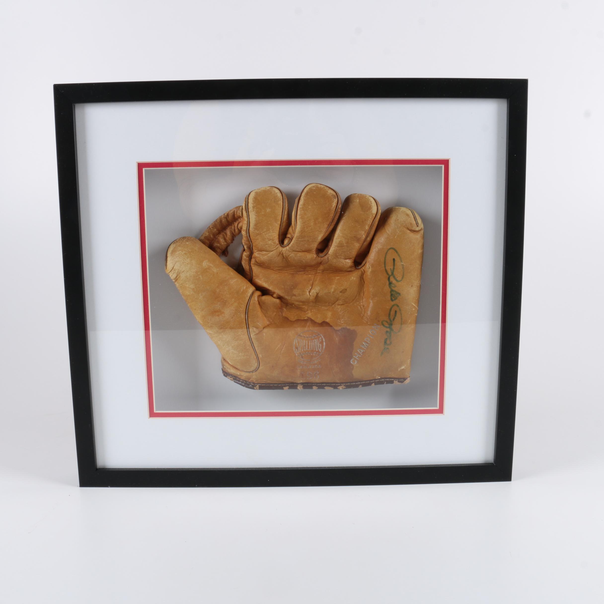 Signed Pete Rose Baseball Glove