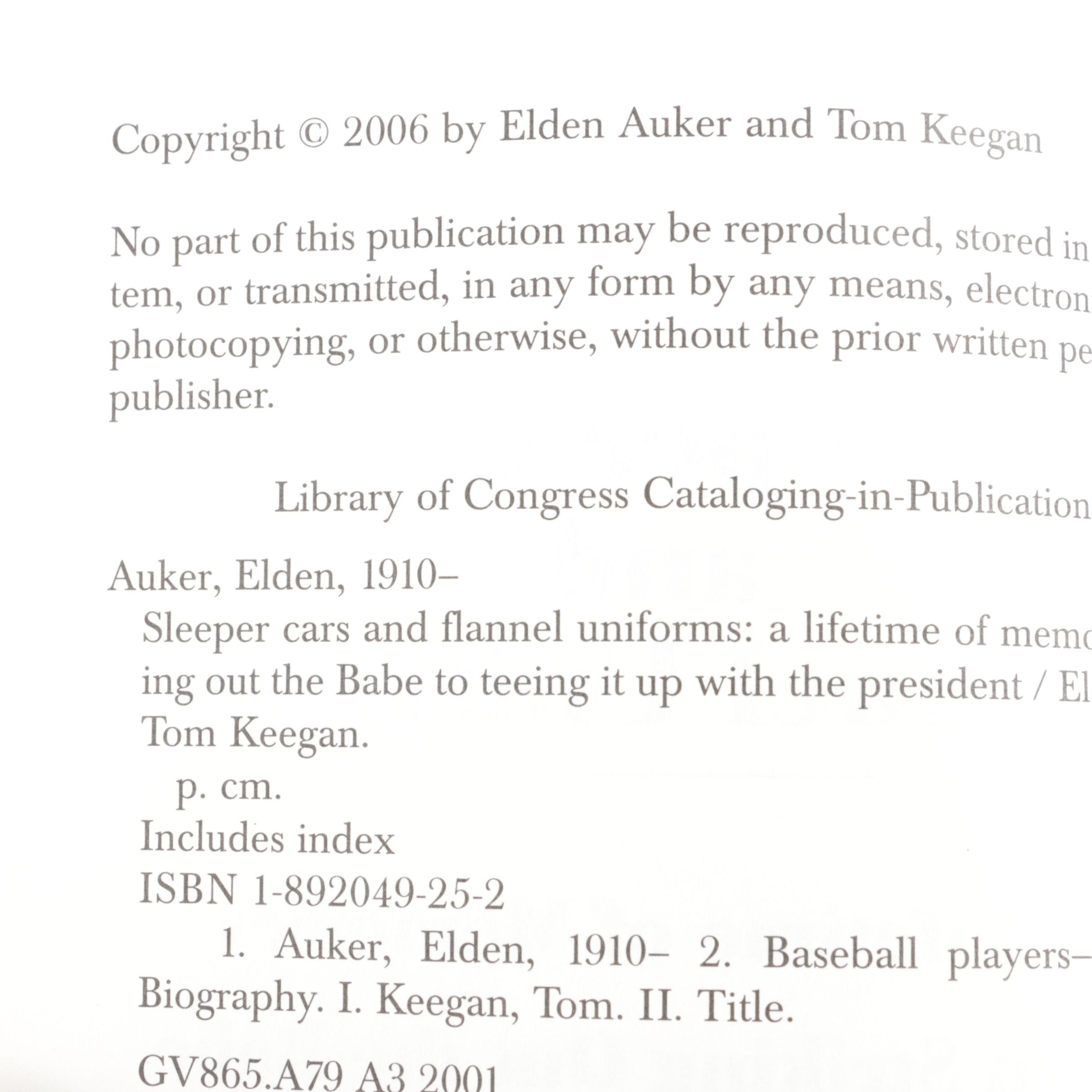 Baseball Books Including "The Pursuit of Perfection: Ted Williams"